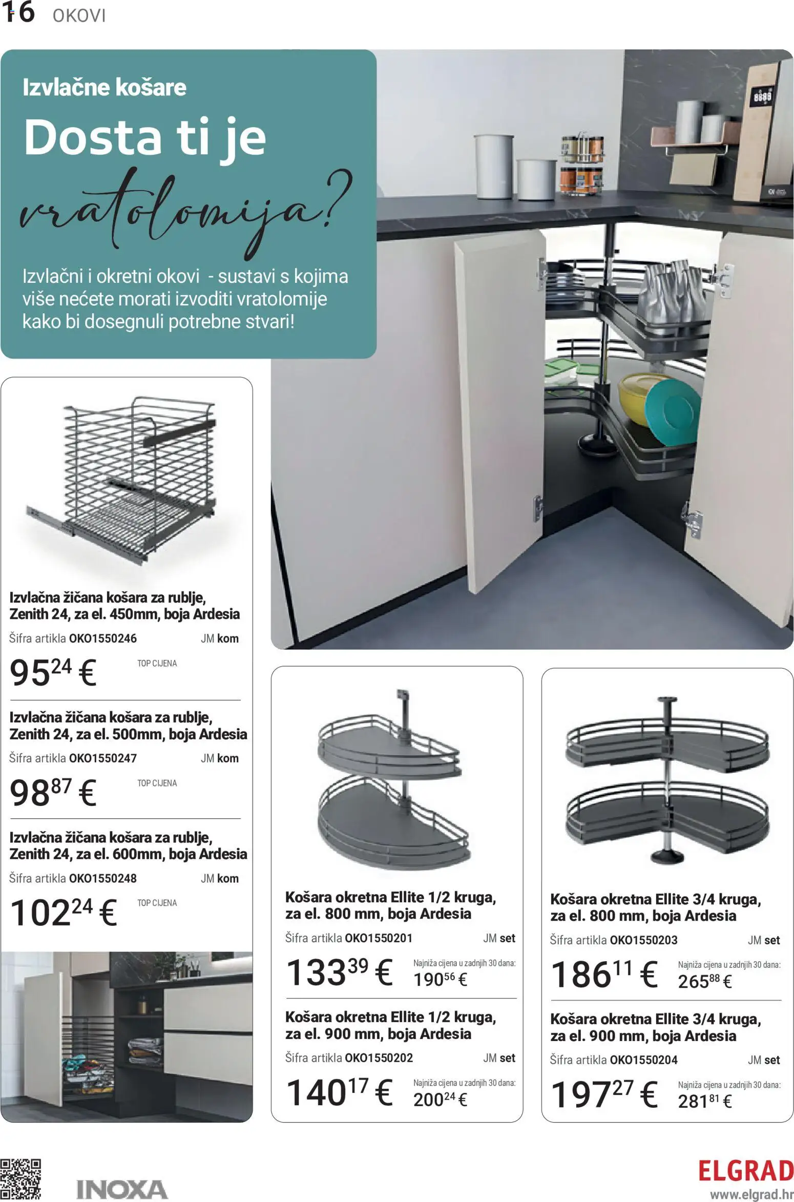 Elgrad katalog | vrijedi od 13.07.2026 | Stranica: 16 | Proizvodi: Košara, Košare