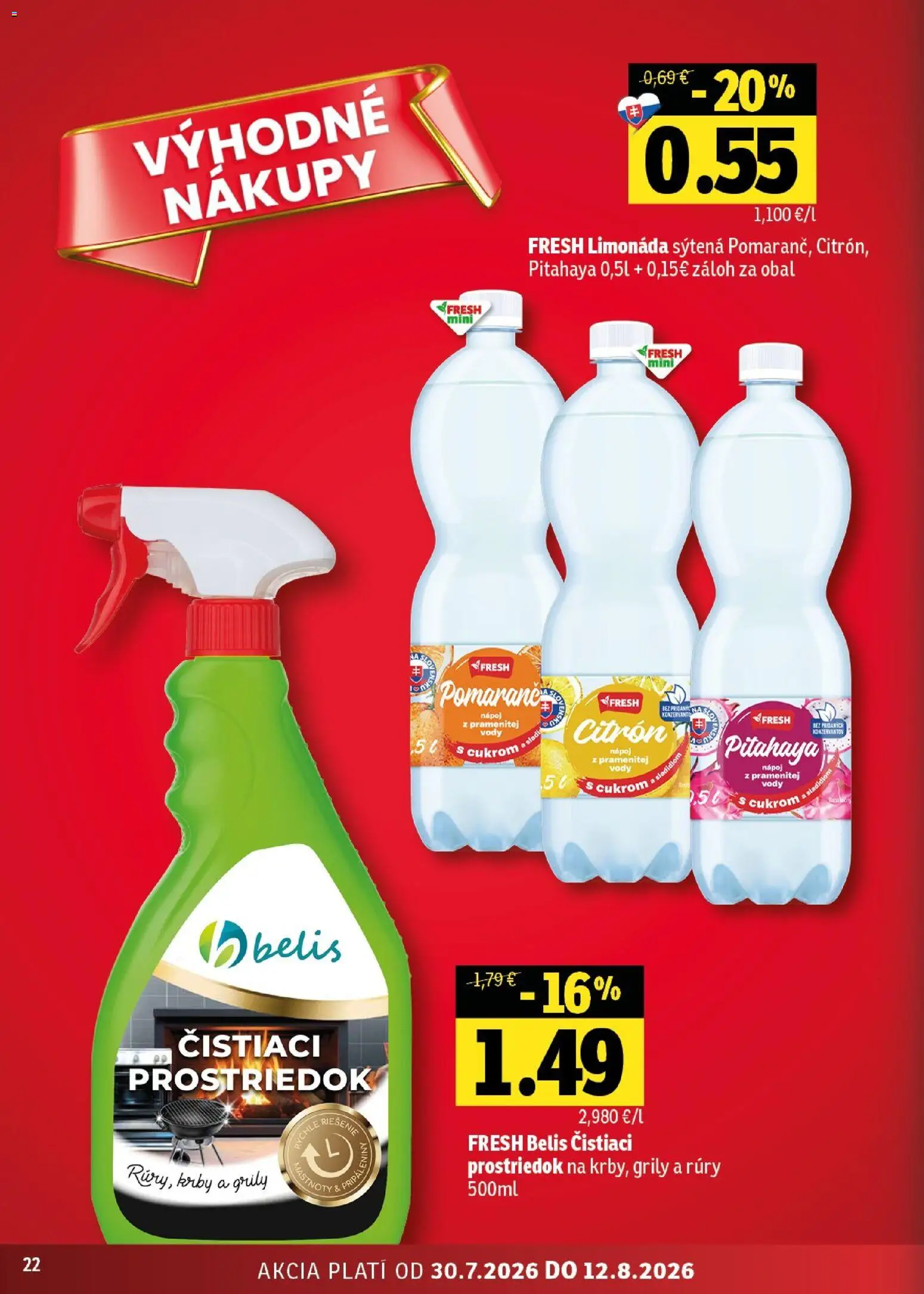 Nové Fresh akcie – leták je platný od 30.07.2026 | Strana: 22