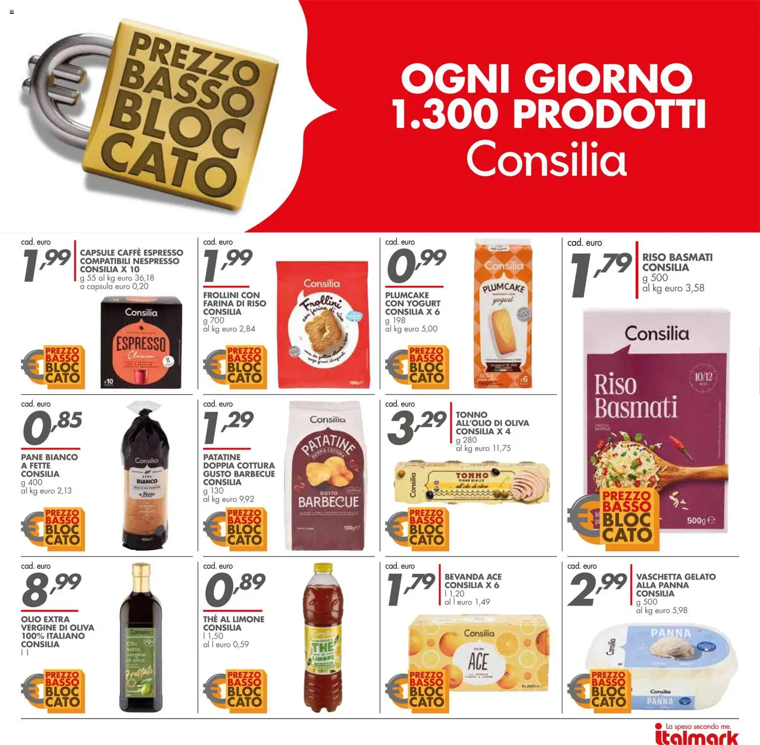 Volantino Italmark del 04.06.2026 | Pagina: 24 | Prodotti: Riso, Limone, Olio, Frollini