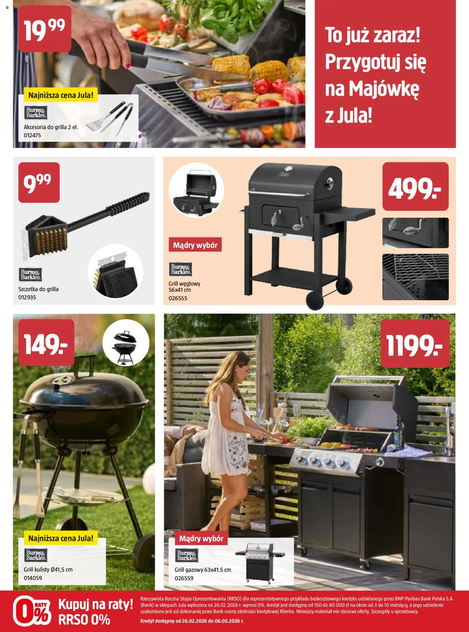 Jula - Gazetka od 09.04.2026 | Strona: 3 | Produkty: Grill, Grill gazowy, Szczotka