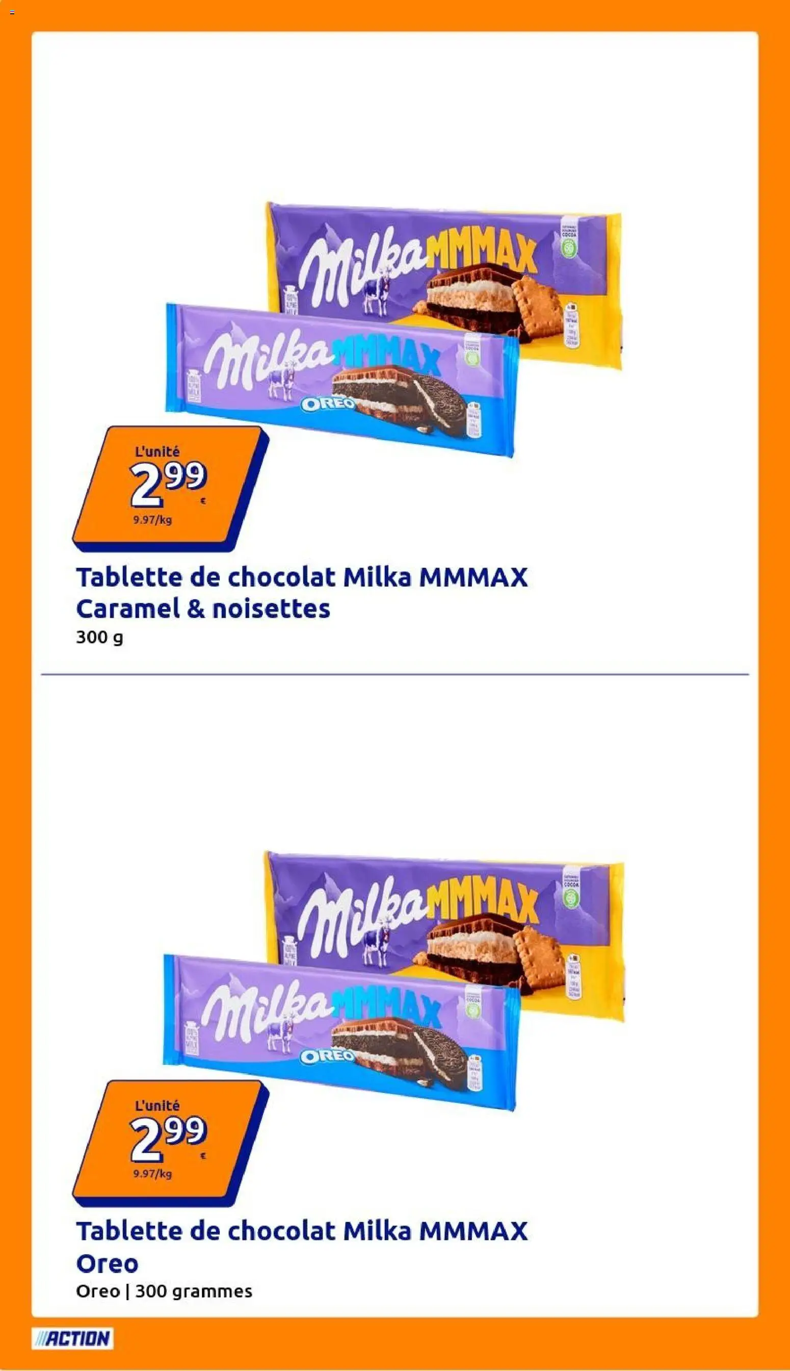 {H1} | Page: 28 | Produits: Tablette de chocolat, Tablette, Milka mmmax, Oreo