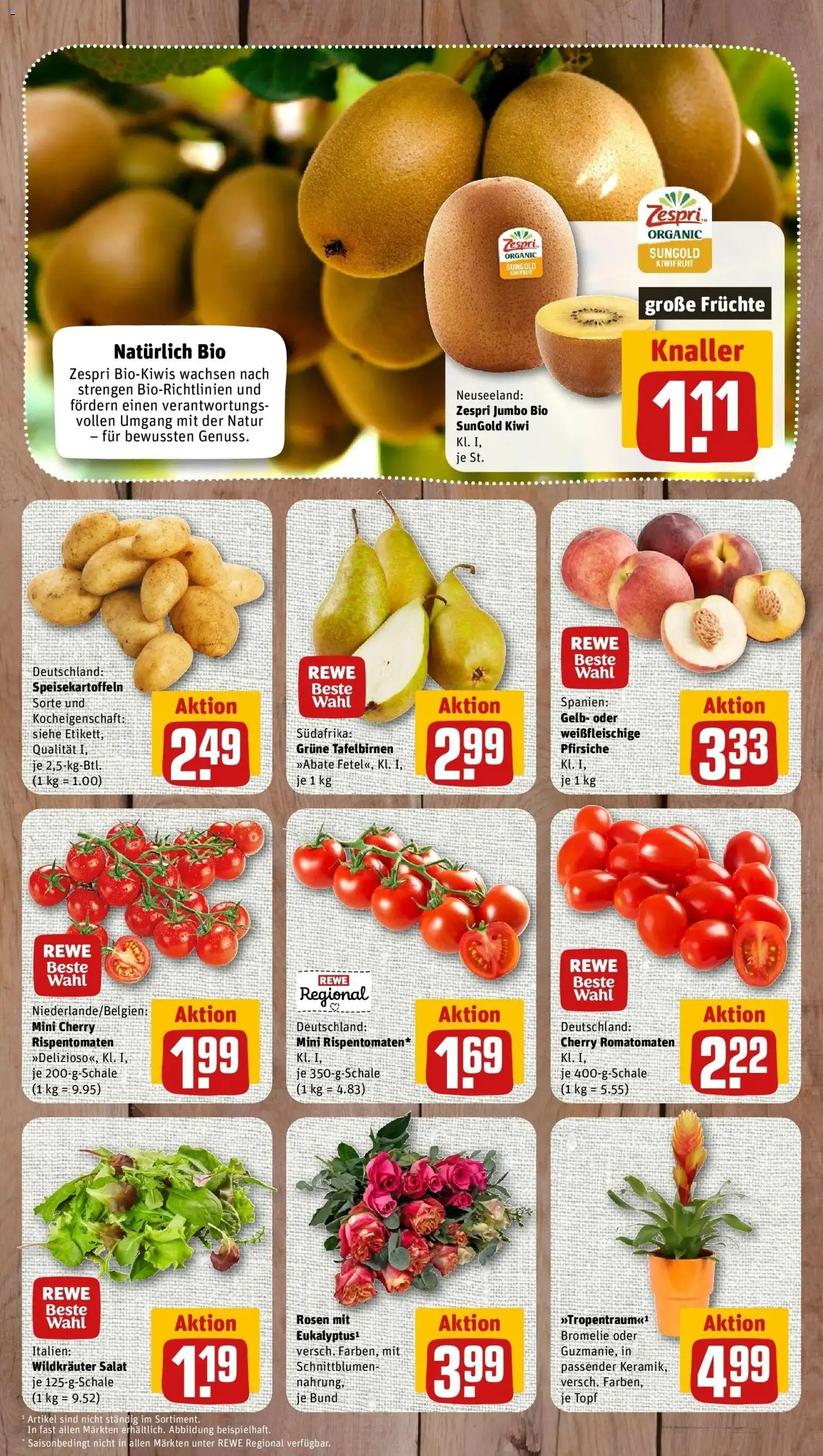 Rewe Prospekt Nordstrand – gültig ab 13.07.2026 | Seite: 3 | Produkte: Kiwi, Salat