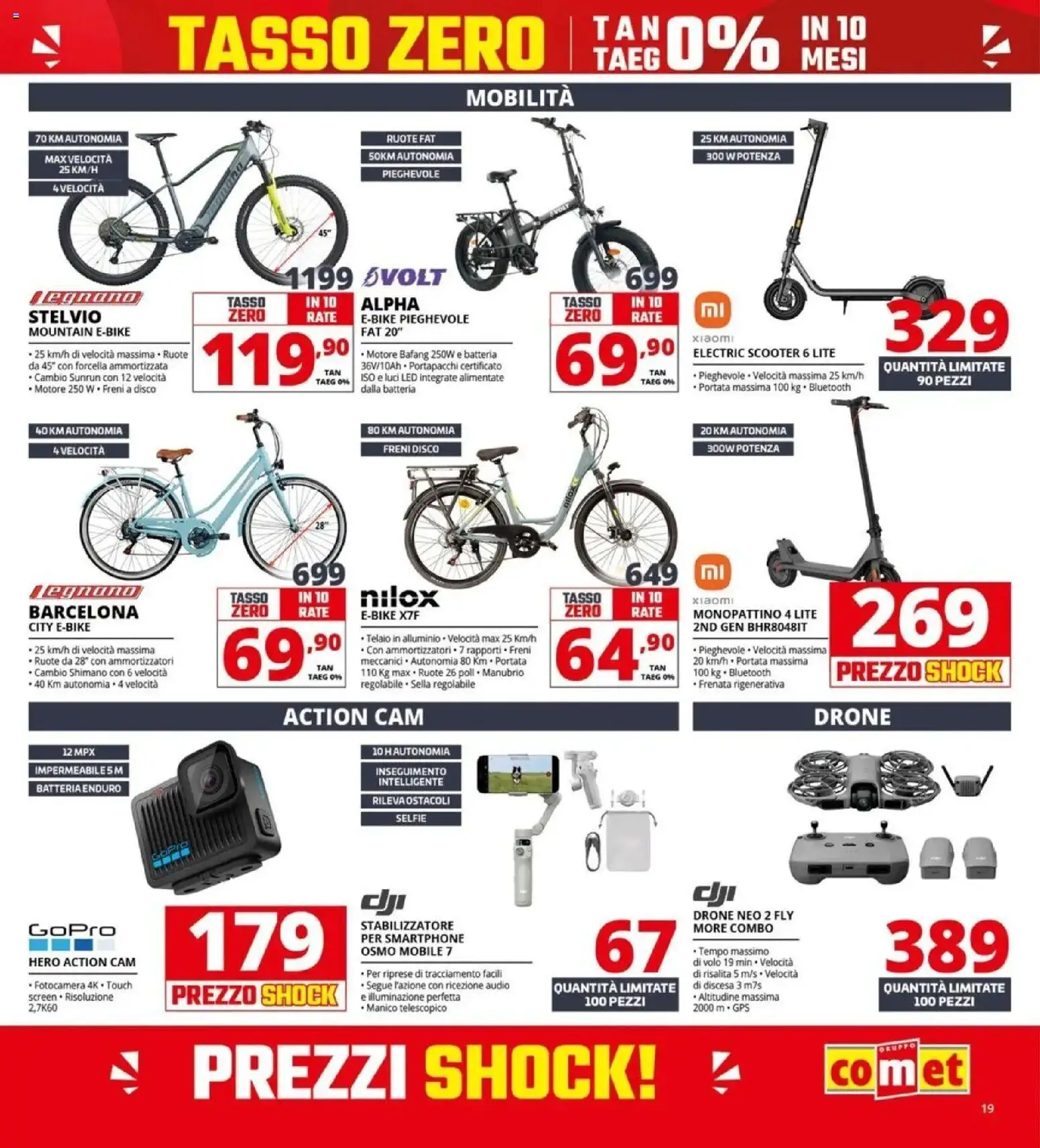 Volantino Comet del 23.04.2026 | Pagina: 19 | Prodotti: Xiaomi, Action cam, Audio, Batteria