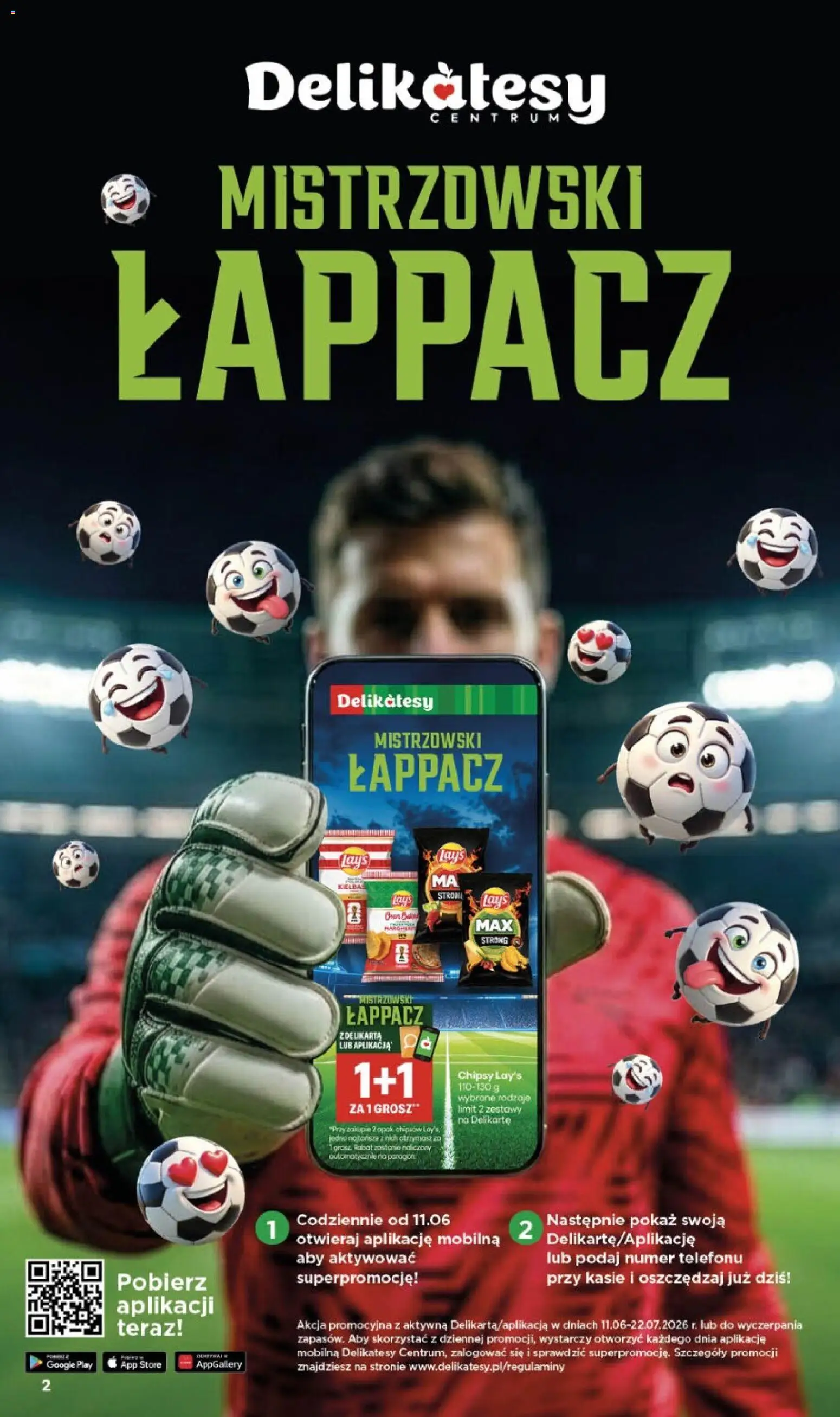 Delikatesy Centrum gazetka - Sklepy Własne od 11.06.2026 | Strona: 2 | Produkty: Chipsy, Delikatesy, Lays