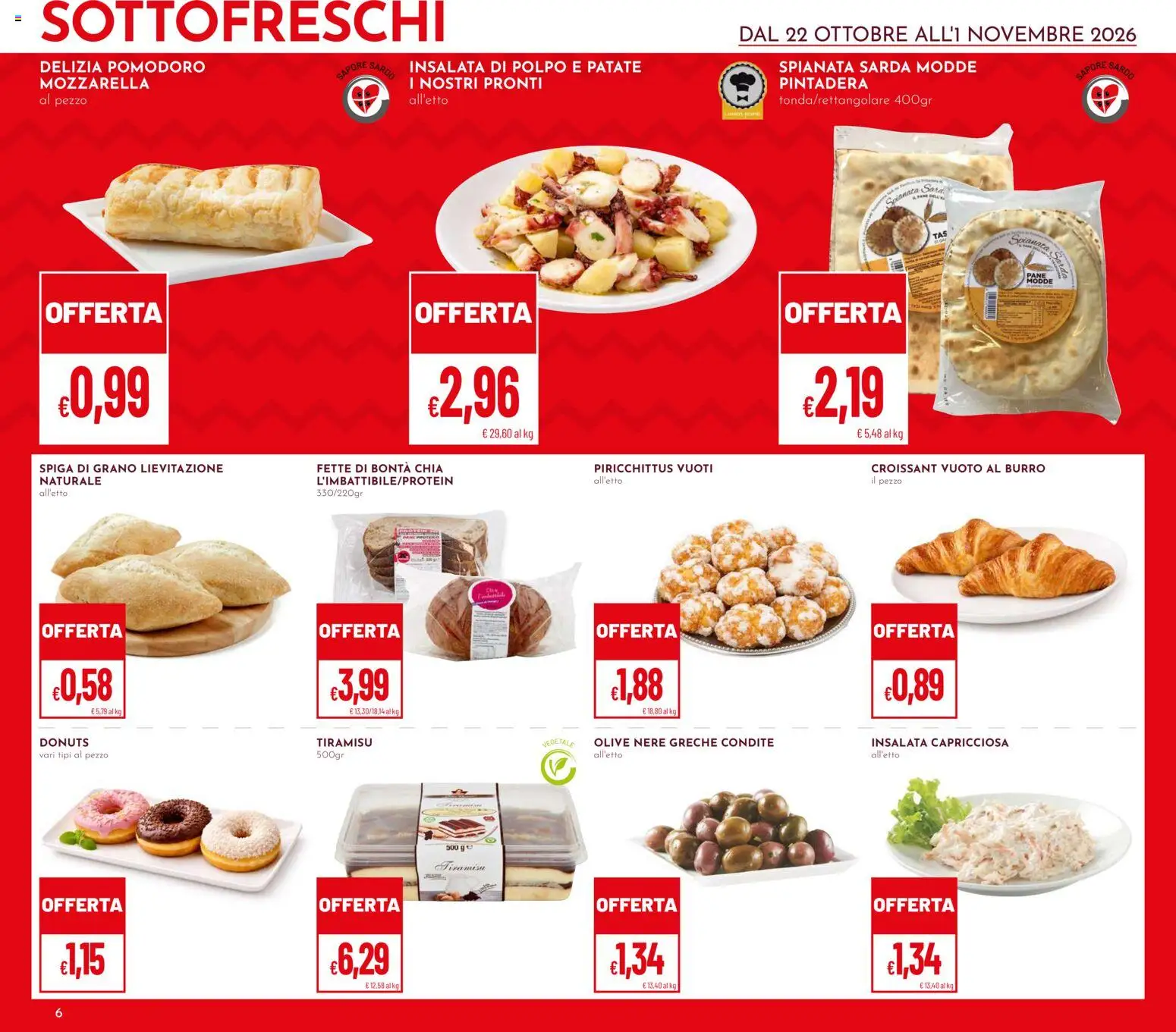 Volantino Pan del 22/10/2026 | Pagina: 6 | Prodotti: Pane, Patate, Pomodoro, Burro
