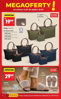 Pogląd oferty "Klapki damskie, rozm.: 37-40 antypoślizgowa podeszwa" - ważna od 12.09.2026 | Strona: 4 | Produkty: Klapki, Torba, Klapki damskie
