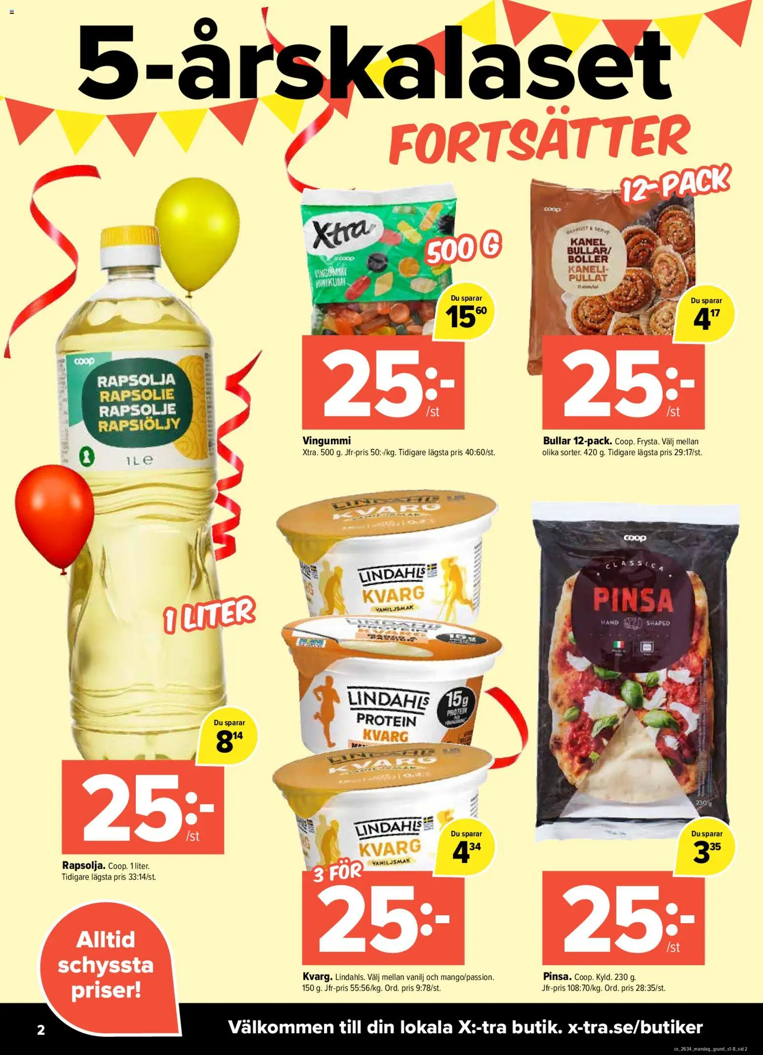 Pekås reklamblad aktuell från 17/08/2026 | Sida: 2 | Produkter: Vanilj, Kanel, Rapsolja, Protein
