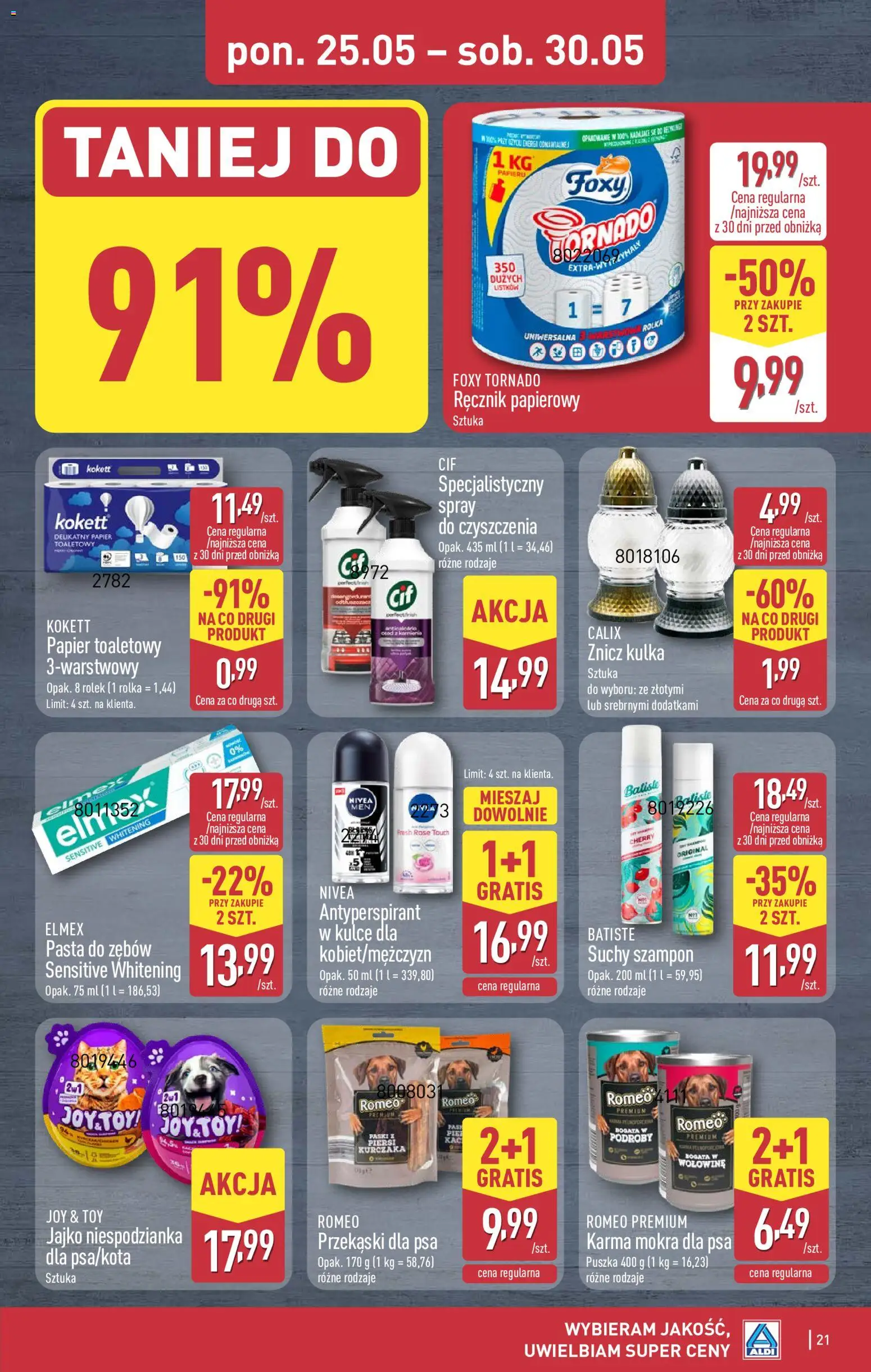 Aldi Polsko leták od 25.05.2026 | Strana: 21 | Produkty: Elmex, Nivea