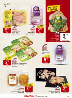 Konzum Katalog - Pregled kataloga iz trgovine Konzum, vrijedi od 01.07.2026 | Stranica: 17 | Proizvodi: Puretina, Pileći file