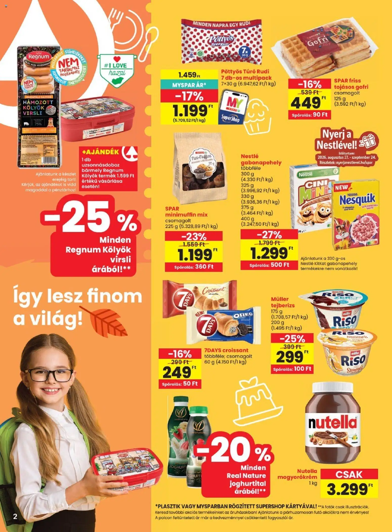 Spar akciós ujság - amely érvényes a következő dátumtól: 2026.08.27. | Oldal: 2