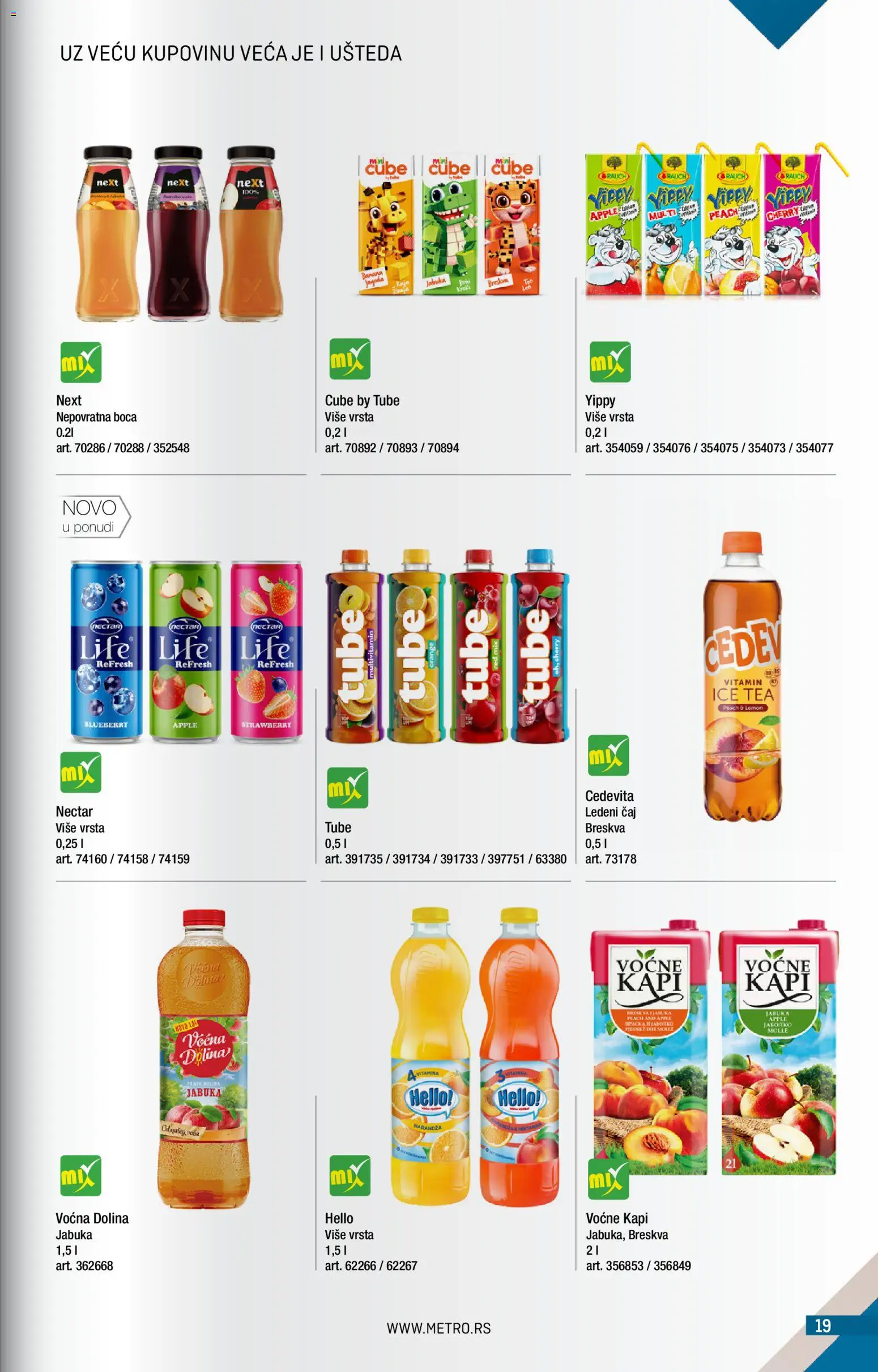 Metro katalog - važi od 01.11.2026 | Strana: 19 | Proizvode: Jagoda, Cedevita, Ice Tea, Čaj