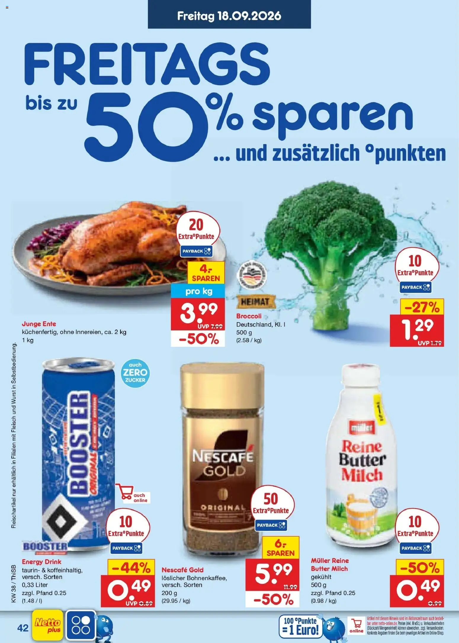 Netto Marken-Discount Prospekt Pirna – gültig ab 14.09.2026 | Seite: 56 | Produkte: Nescafe, Milch, Energy, Wurst