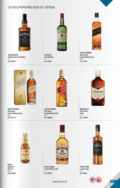 Metro katalog METRO RS - BMPL - pregled Metro kataloga - važi od 01.10.2026 | Strana: 27 | Proizvode: Jameson, Rakija, Ballantine's, Jack Daniel's