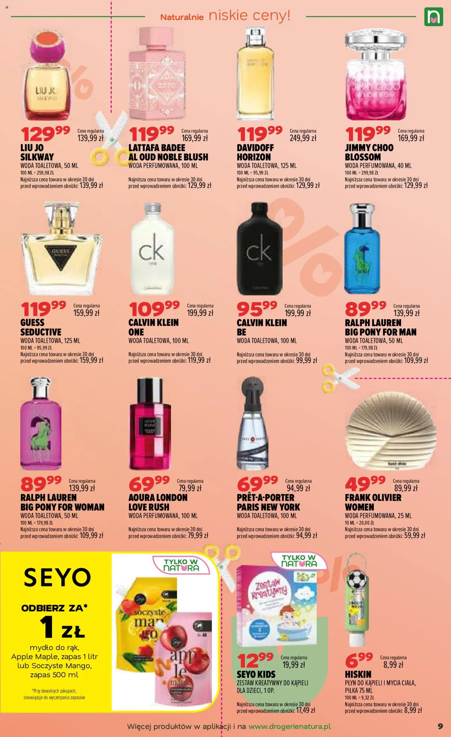 Drogerie Natura gazetka od 01.10.2026 | Strona: 9 | Produkty: Płyn do kąpieli, Mydło, Woda