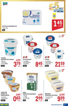Metro angebote Profi ab 30.04.2026 gültig | Seite: 27 | Produkte: Matériel de rangement Fitness, Joghurt