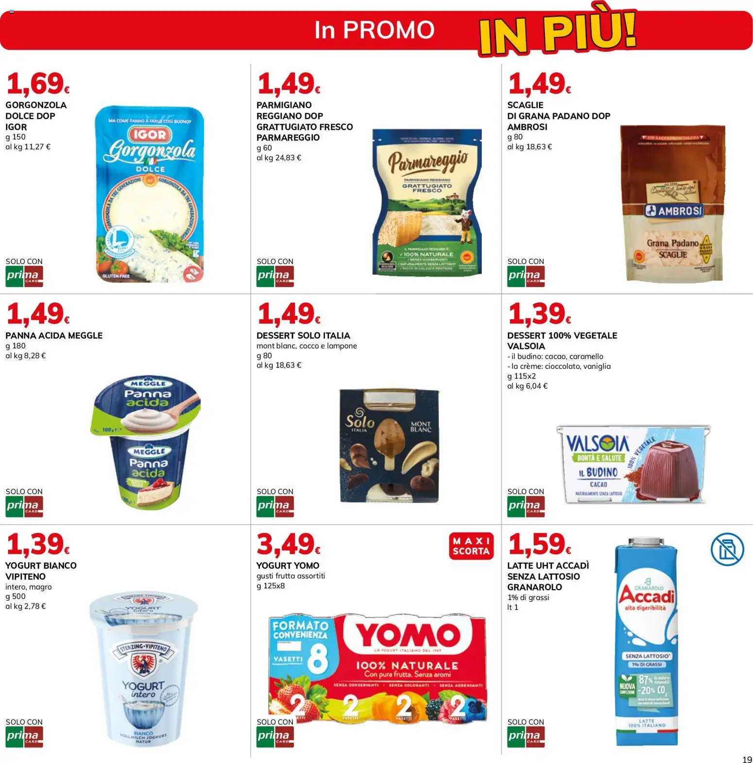 Volantino Basko del 07.05.2026 | Pagina: 19 | Prodotti: Frutta, Cocco, Budino, Parmigiano