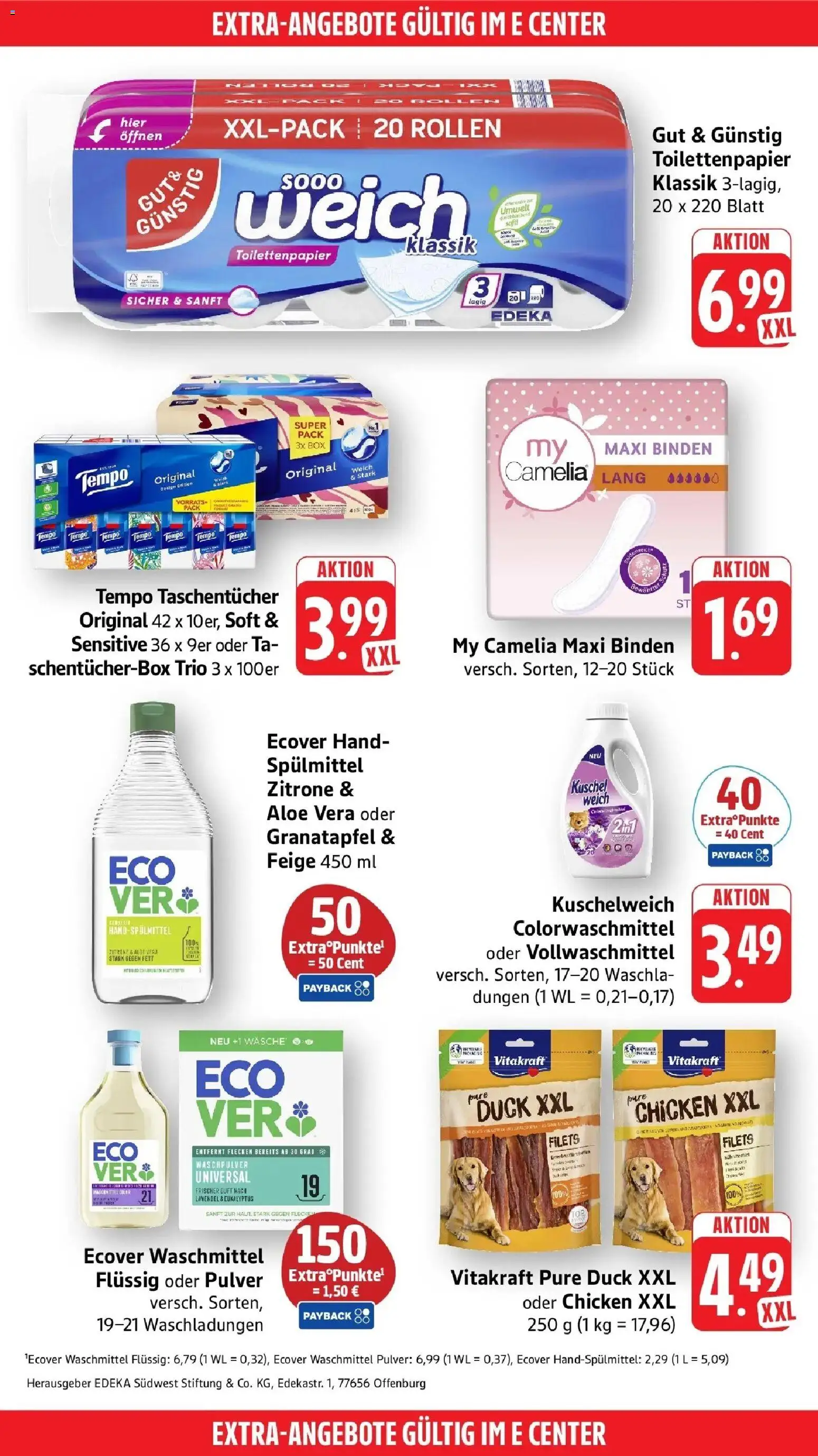 Edeka Prospekt Bensheim-Auerbach (ab 19.10.2026) » Angebote Online | Seite: 57 | Produkte: Granatapfel, Taschentücher, Kuschelweich, Waschpulver