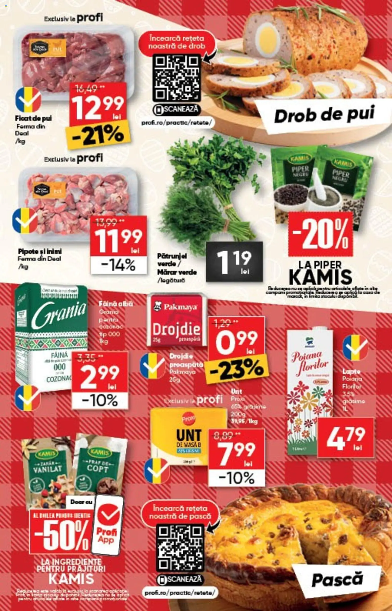 Noul catalog Profi – valabil de la 01.04.2026 | Pagină: 7 | Produse: Pătrunjel, Mărar, Făină, Piper