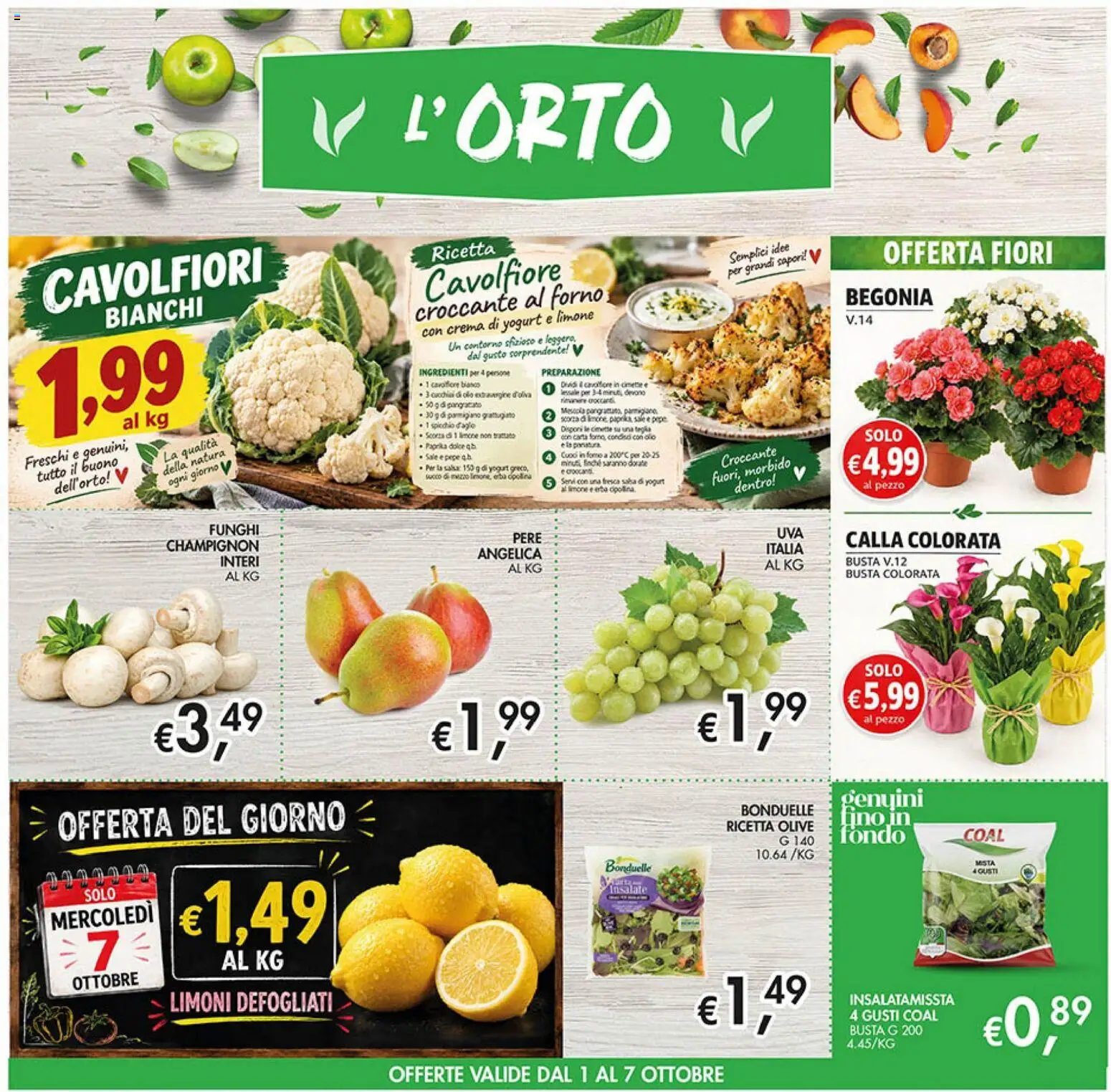 Volantino Coal del 24/09/2026 | Pagina: 9 | Prodotti: Teglia, Salsa, Funghi, Limoni