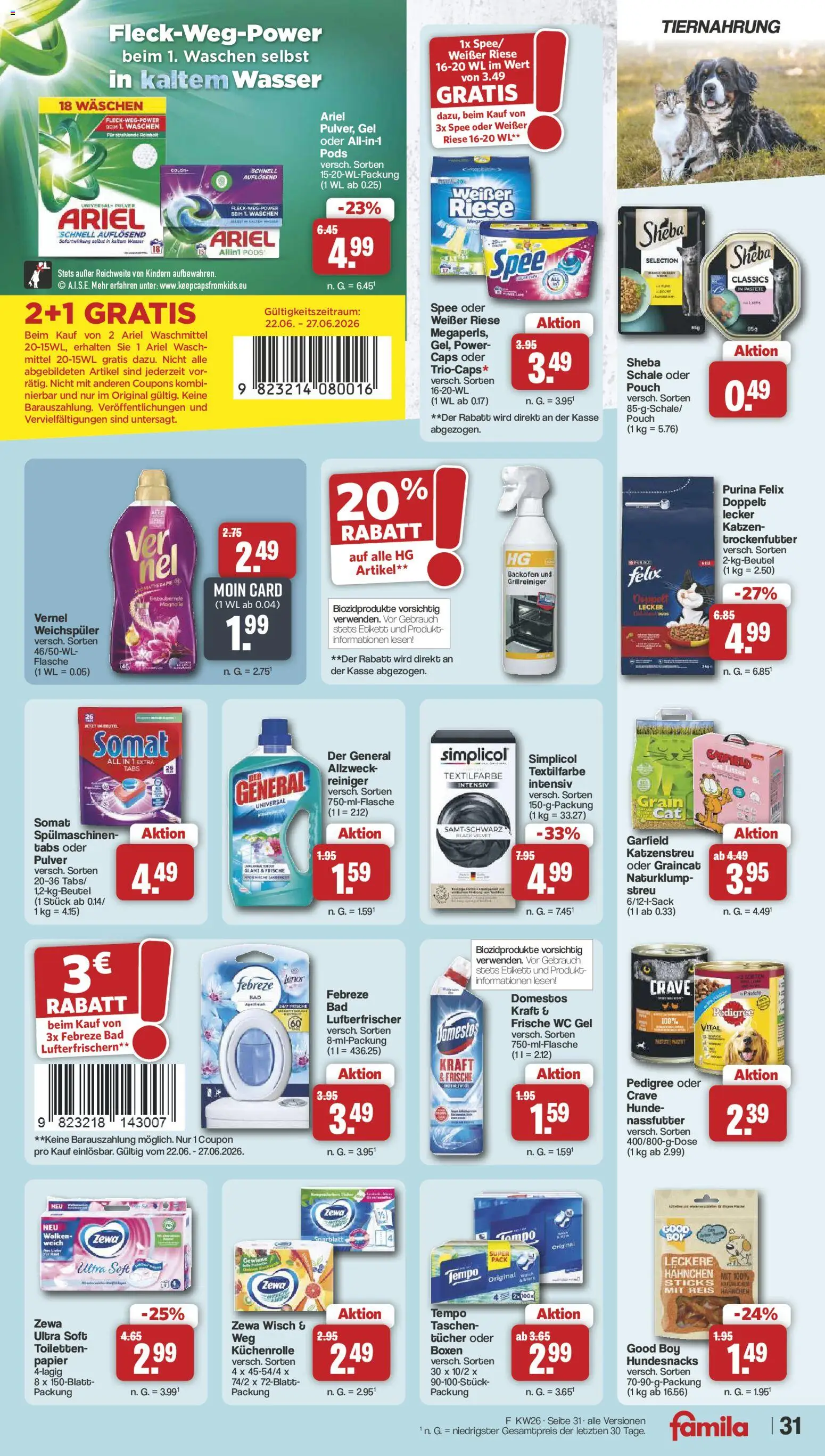 Famila Nordwest Prospekt – gültig ab 22.06.2026 | Seite: 34