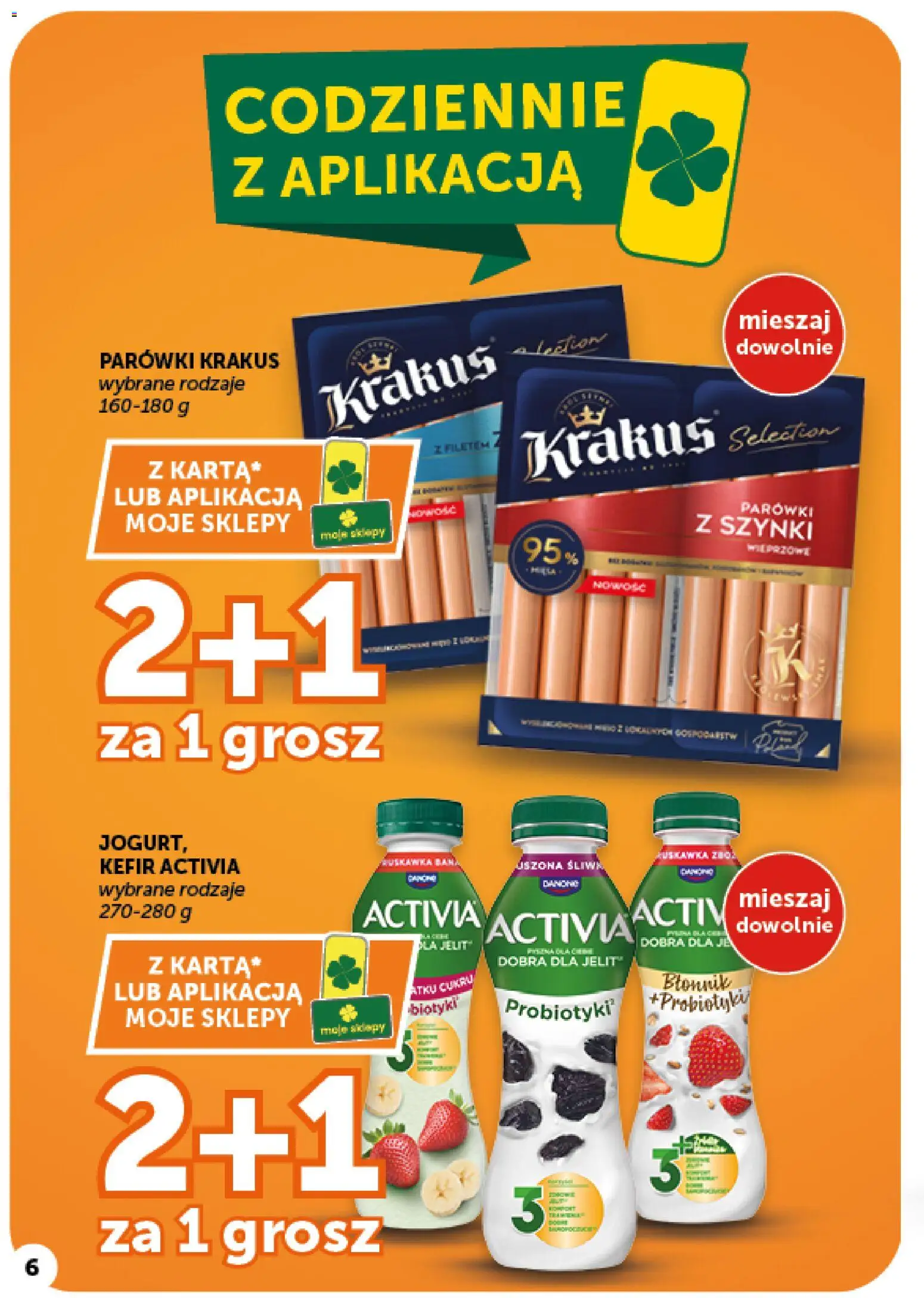 ABC gazetka - Minimarket od 01.10.2026 | Strona: 6 | Produkty: Kefir, Błonnik, Parówki, Probiotyki
