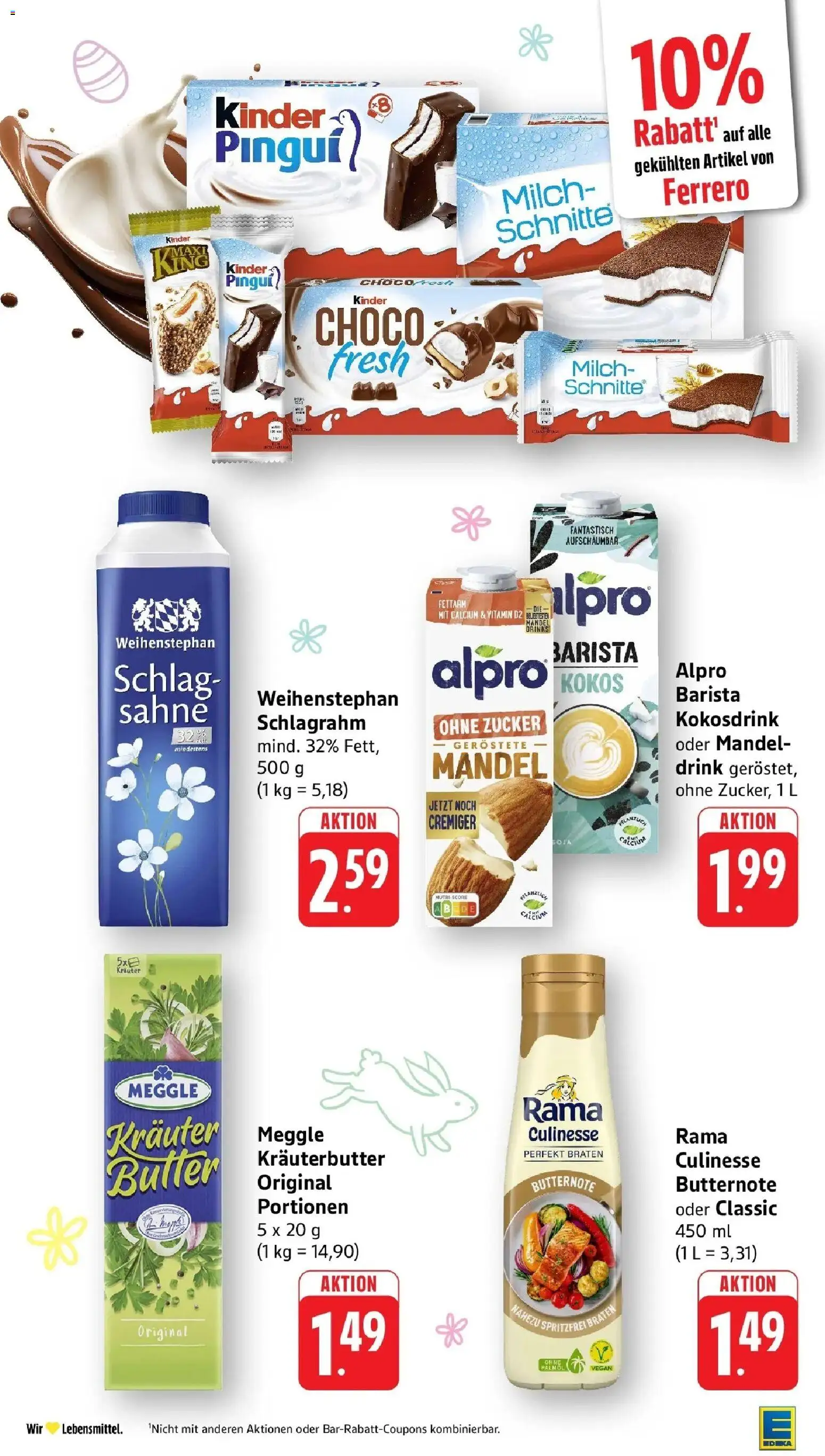 Edeka prospekt Bitburg	 – gültig ab 23.03.2026 | Seite: 19 | Produkte: Milch, Butter, Kräuterbutter, Zucker
