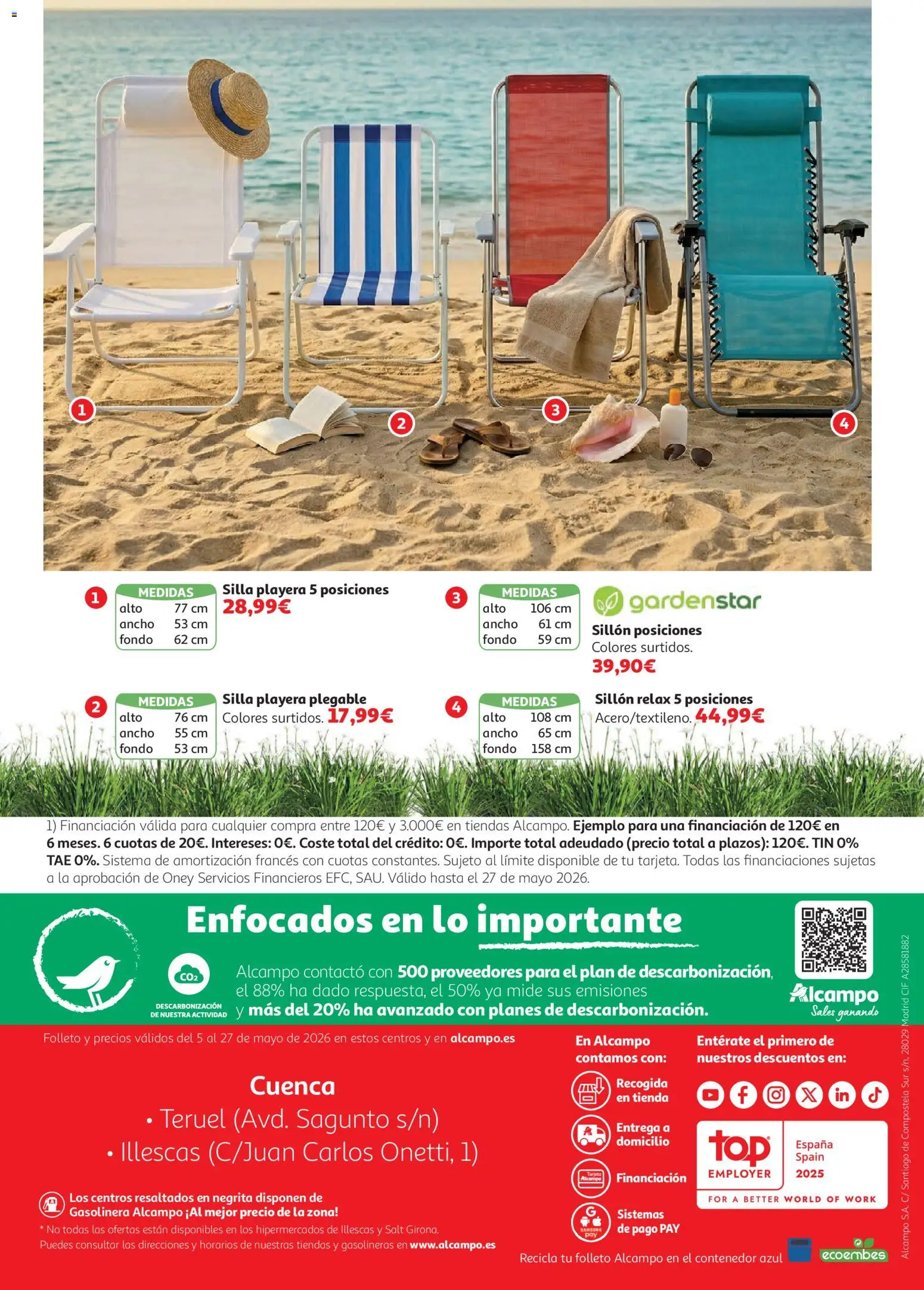 Alcampo Aire Libre HP │ válido desde el 05.05.2026 | Página: 16 | Productos: Sillón, Silla