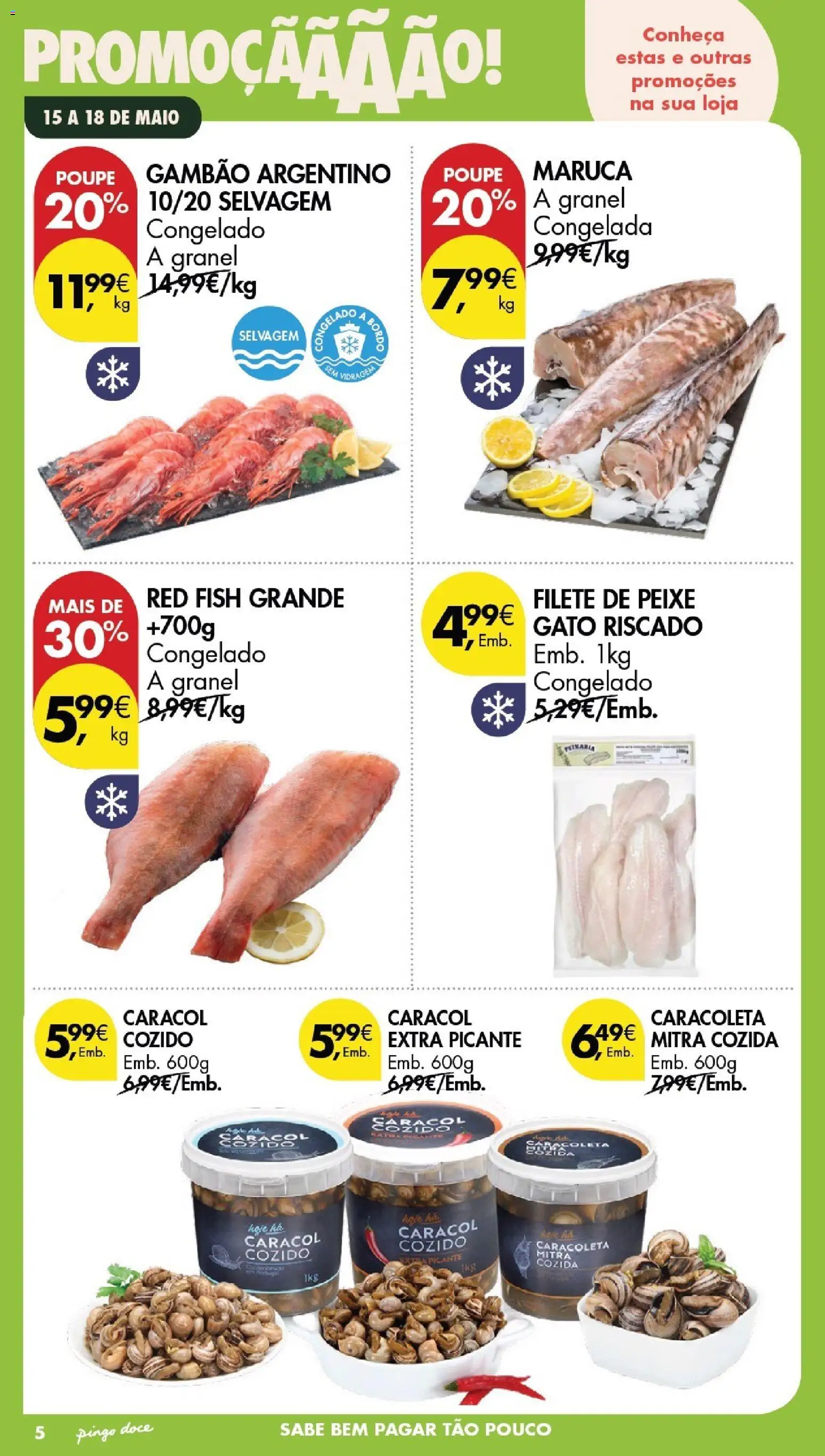Pingo Doce Poupe este Fim de Semana │ válido de 15.05.2026 | Página: 4 | Produtos: Gelado, Peixe