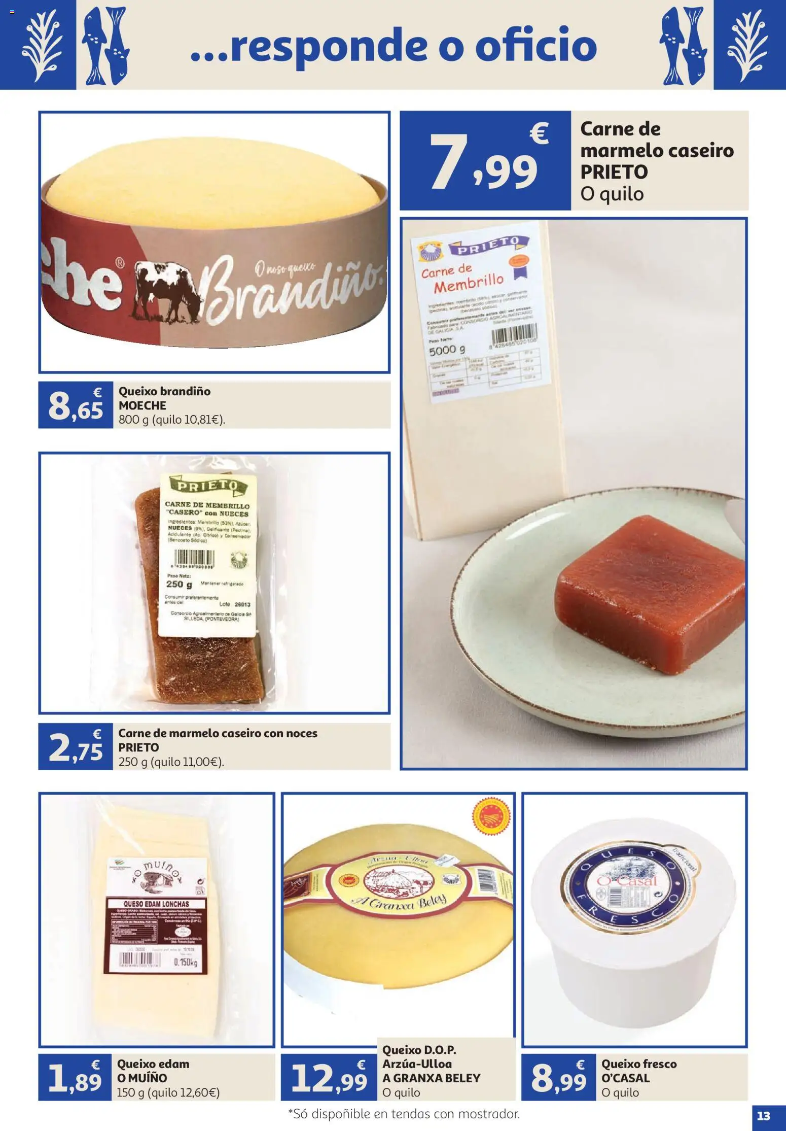 Alcampo Vive Galicia │ válido desde el 23/07/2026 | Página: 13 | Productos: Κρεμάστρα, Queso, Peso