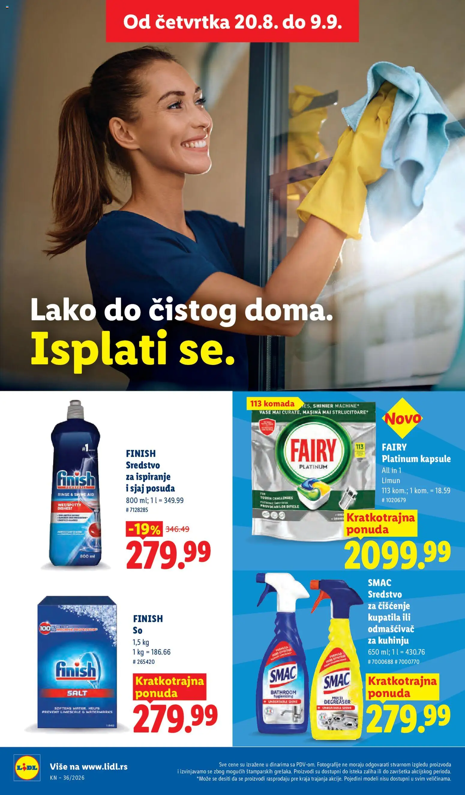 Lidl katalog - važi od 03.09.2026 | Strana: 40 | Proizvode: Kapsule, So, Sredstvo za čišćenje, Limun