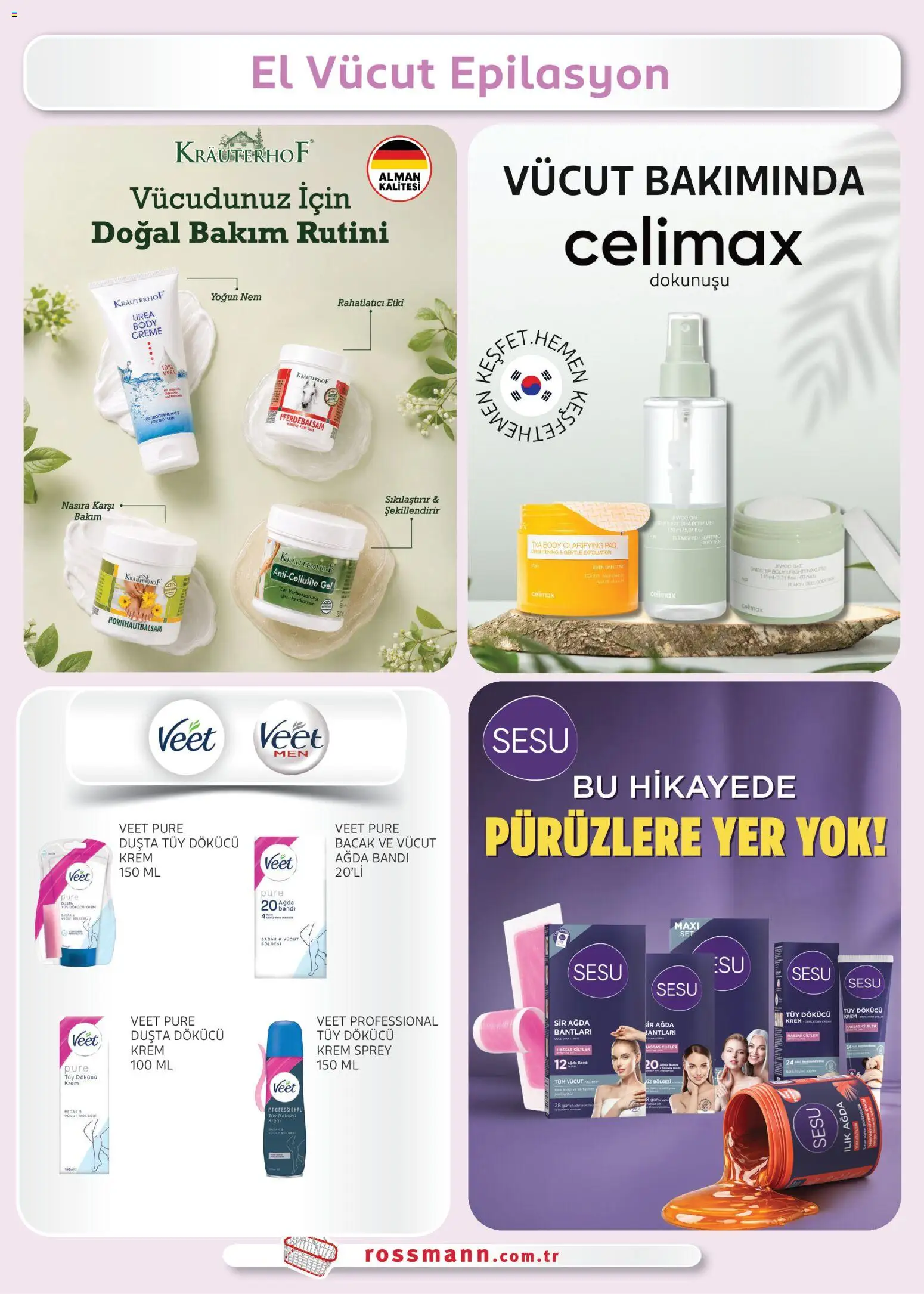 Rossmann - Eylül Kişisel Bakım Kataloğu - 28 Ağustos 2026 tarihinden itibaren geçerlidir | Sayfa: 23 | Ürünler: Krem, Tüy dökücü krem, Krema