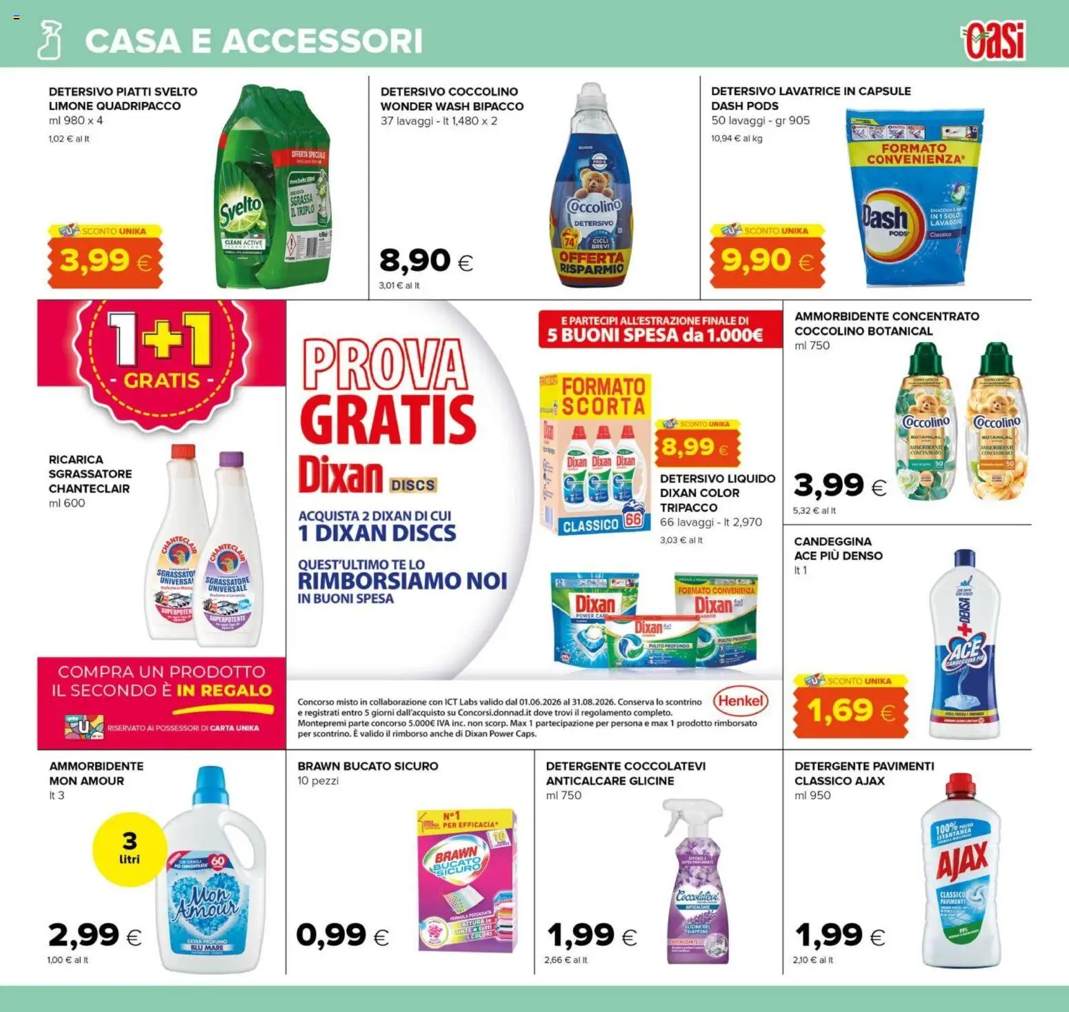 Volantino Oasi del 18.06.2026 | Pagina: 25 | Prodotti: Ammorbidente, Detergente, Sgrassatore, Profumo