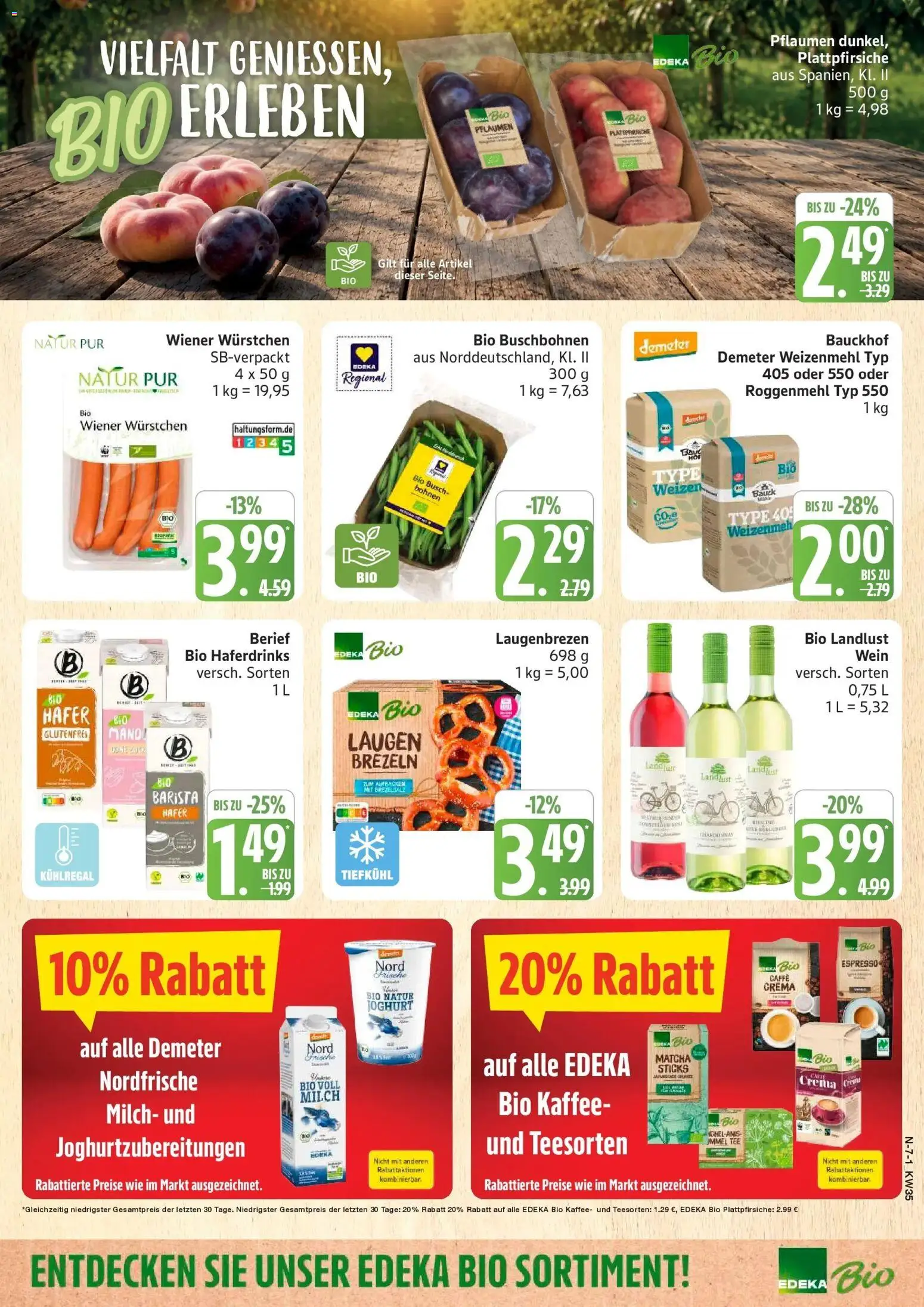 Marktkauf Prospekt Buxtehude (ab 24.08.2026) » Angebote online | Seite: 7 | Produkte: Wiener wurstchen, Pflaumen, Kaffee, Weizenmehl