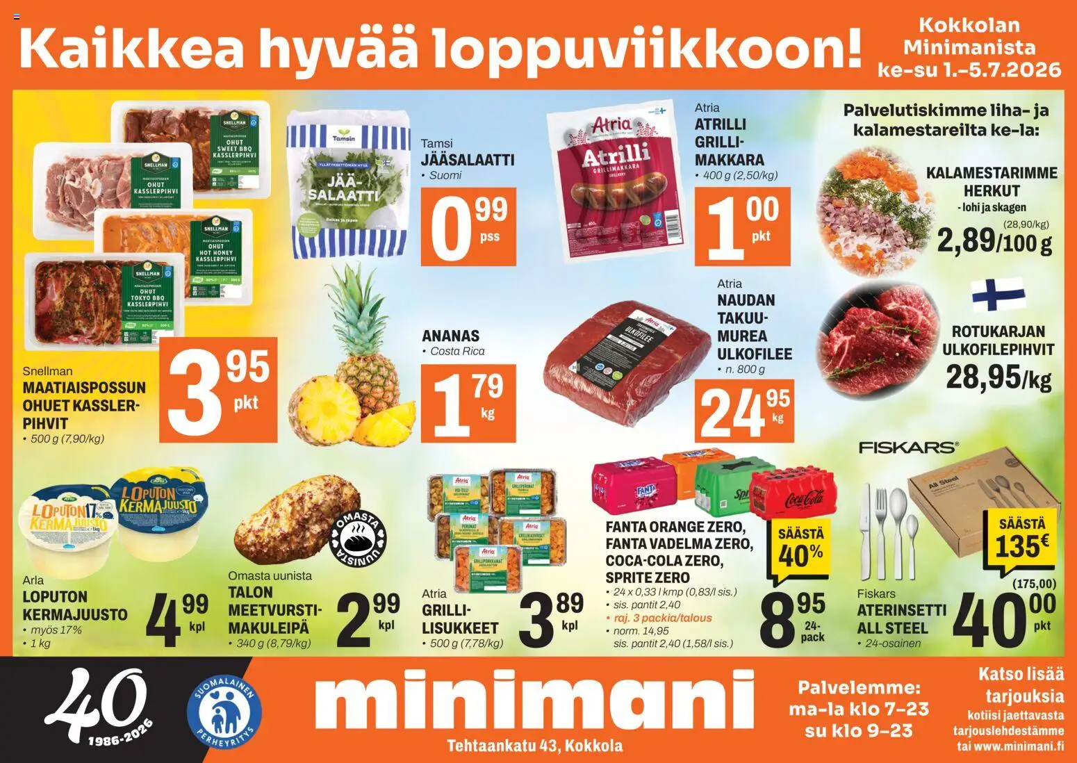 Minimani Tarjoukset - Kokkola – voimassa 01/07/2026 alkaen | Sivu: 1