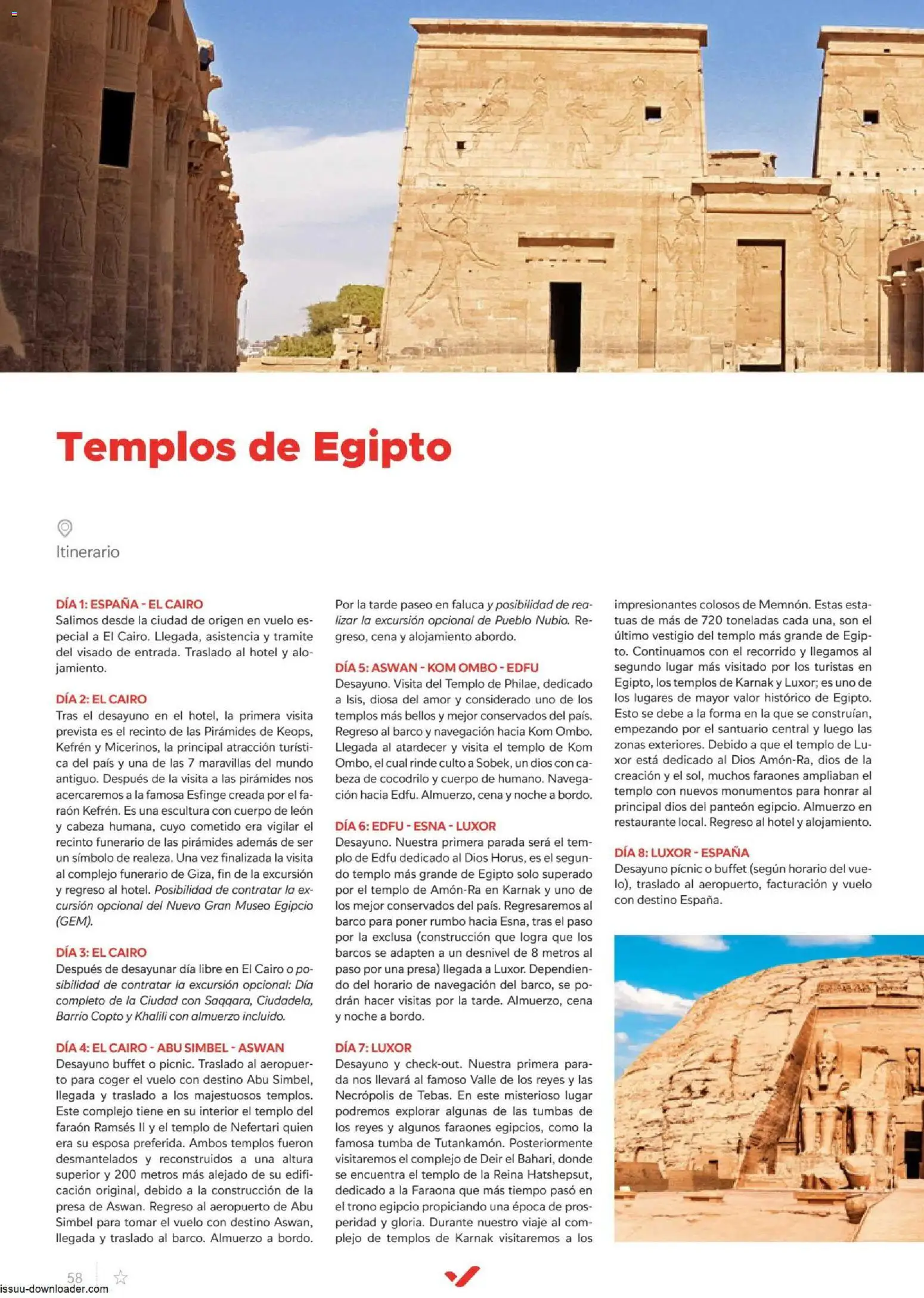 Halcón Viajes Egípto │ válido desde el 06/07/2026 | Página: 58 | Productos: Navegación