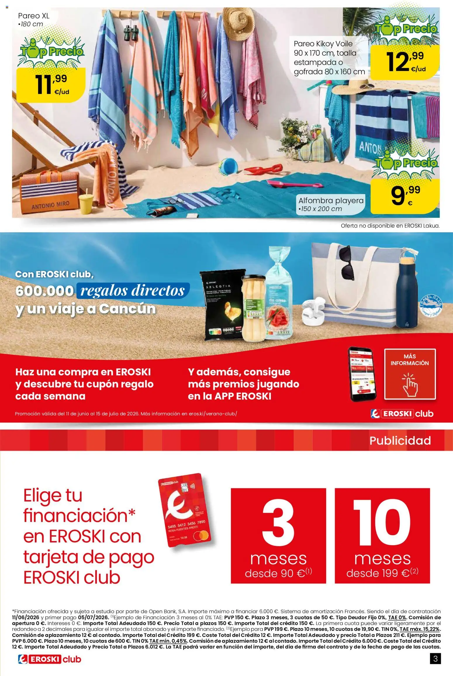 Eroski Oh! OFERTA Málaga │ válido desde el 11.06.2026 | Página: 3 | Productos: Alfombra