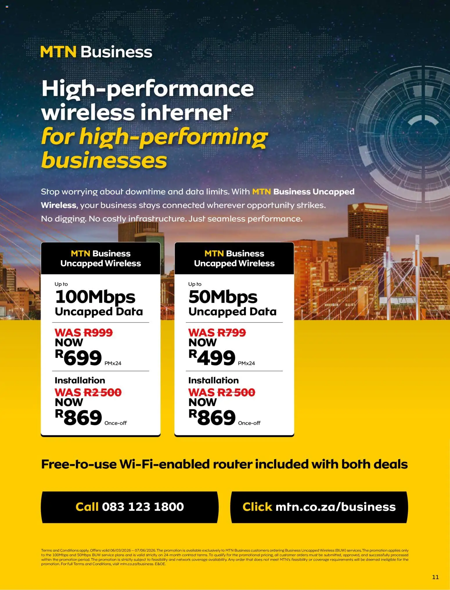 New MTN catalogue – valid from 07.05.2026 | Page: 11 | Products: Data, Router