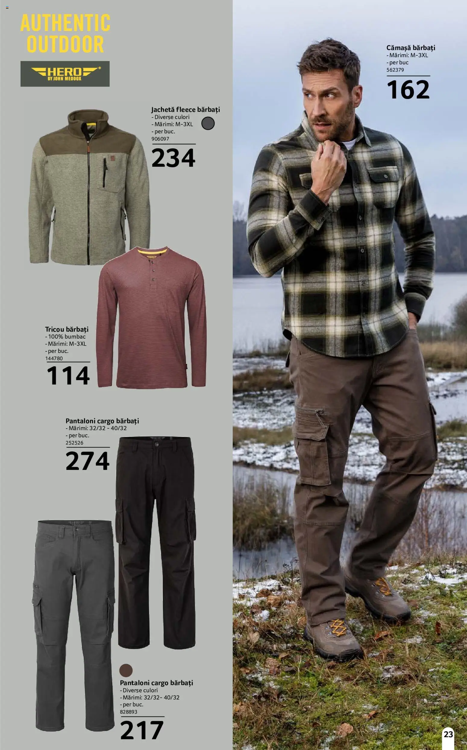 Noul catalog Selgros – valabil de la 18.09.2026 | Pagină: 23 | Produse: Jachetă, Tricou, Pantaloni