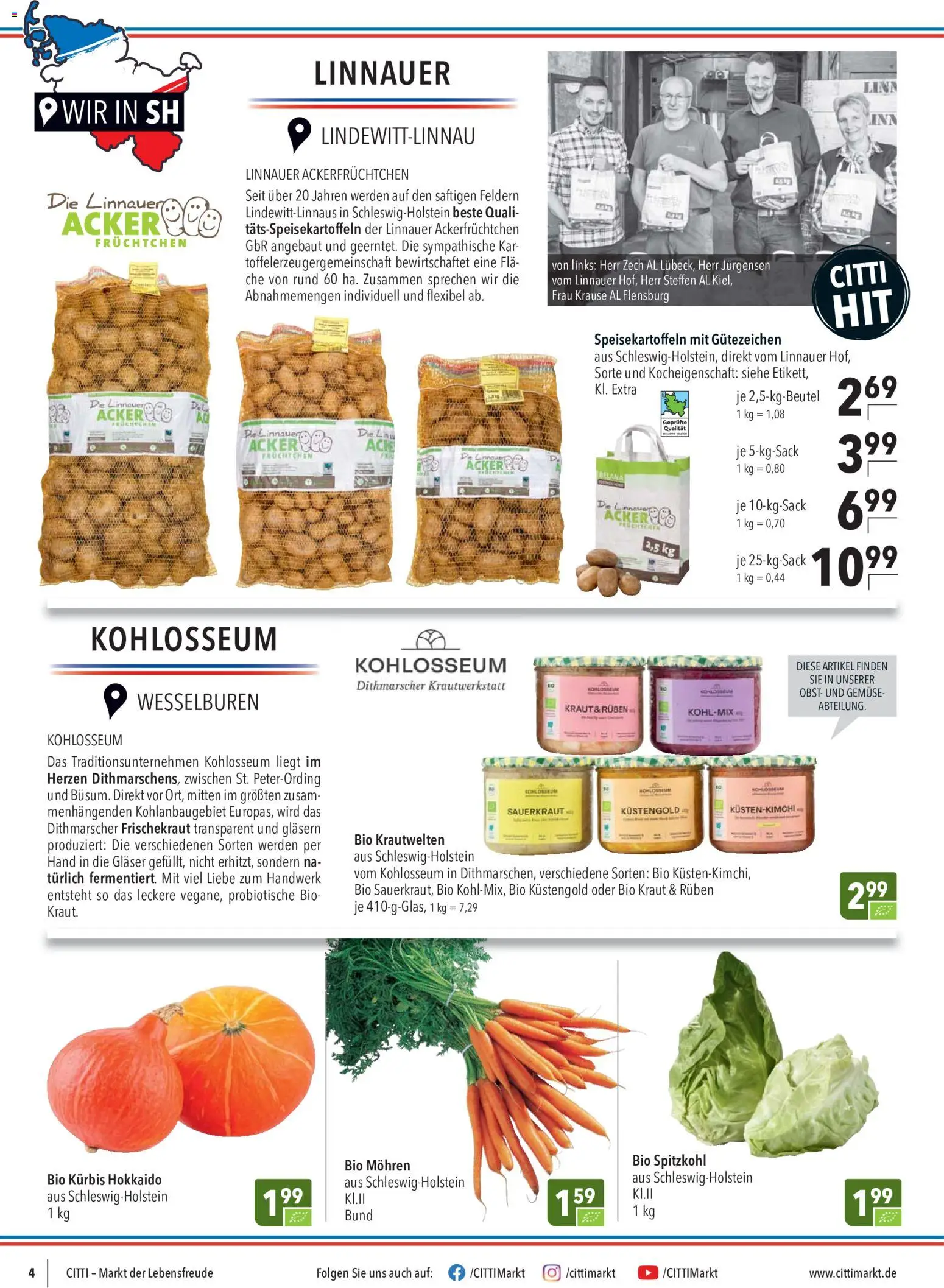 CITTI Markt Prospekt – gültig ab 30.09.2026 | Seite: 4 | Produkte: Mohren, Gemüse, Obst, Kürbis