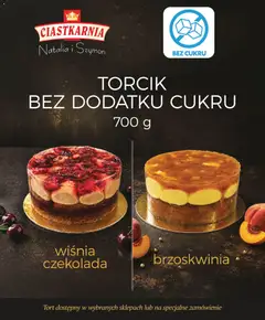 Pogląd oferty "Topaz gazetka" - ważna od 24.09.2026 | Strona: 26 | Produkty: Brzoskwinia, Tort, Czekolada