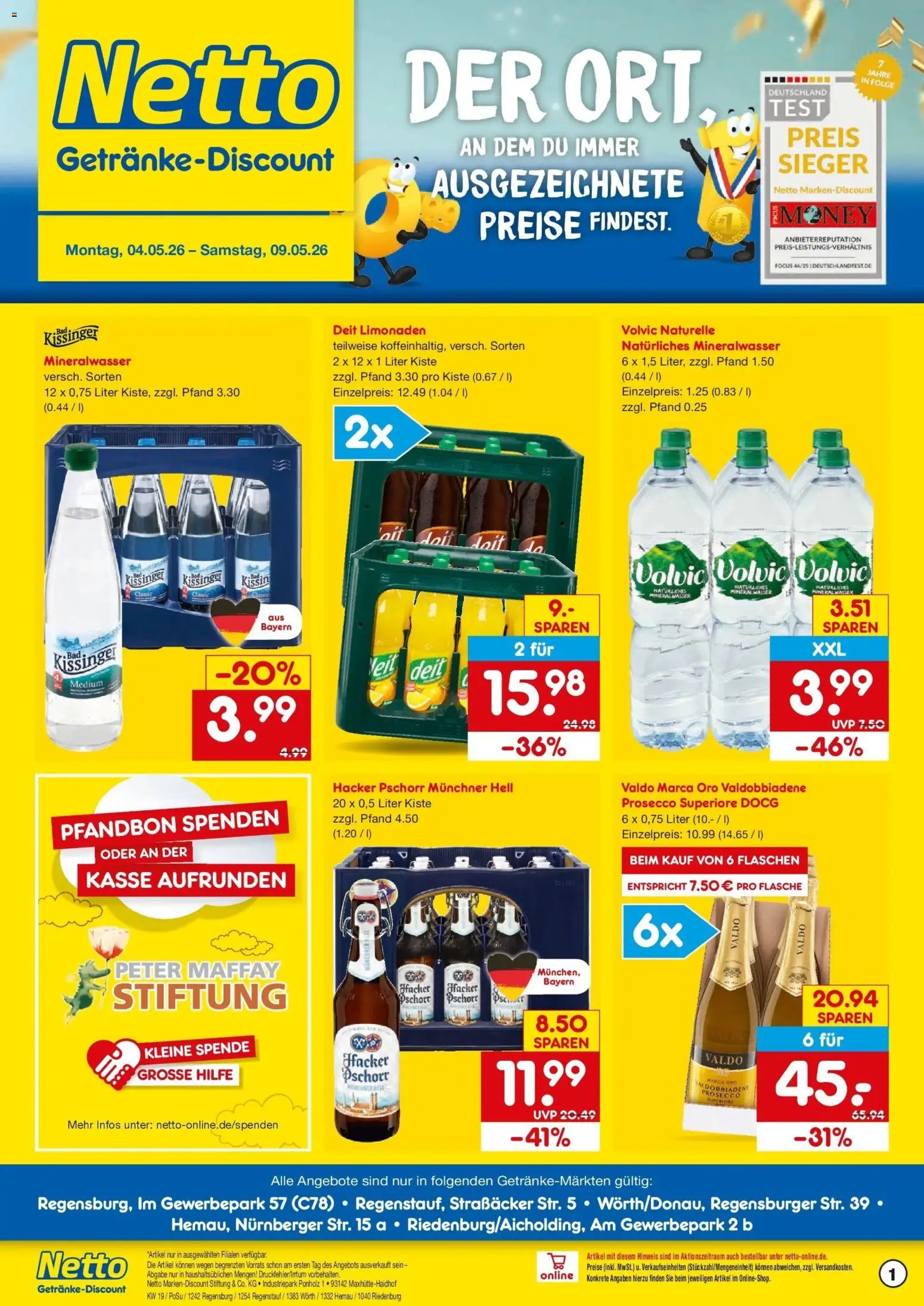 Netto Marken-Discount Prospekt Regenstauf	 – gültig ab 04.05.2026 | Seite: 1