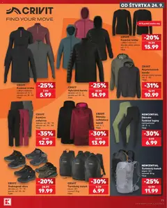 Kaufland leták platný od 24.09.2026 | Strana: 71 | Produkty: Tričko, Bunda, Kabát, Nohavice