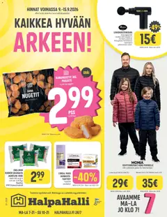 Halpa Halli-mainoslehti voimassa 09/09/2026 alkaen