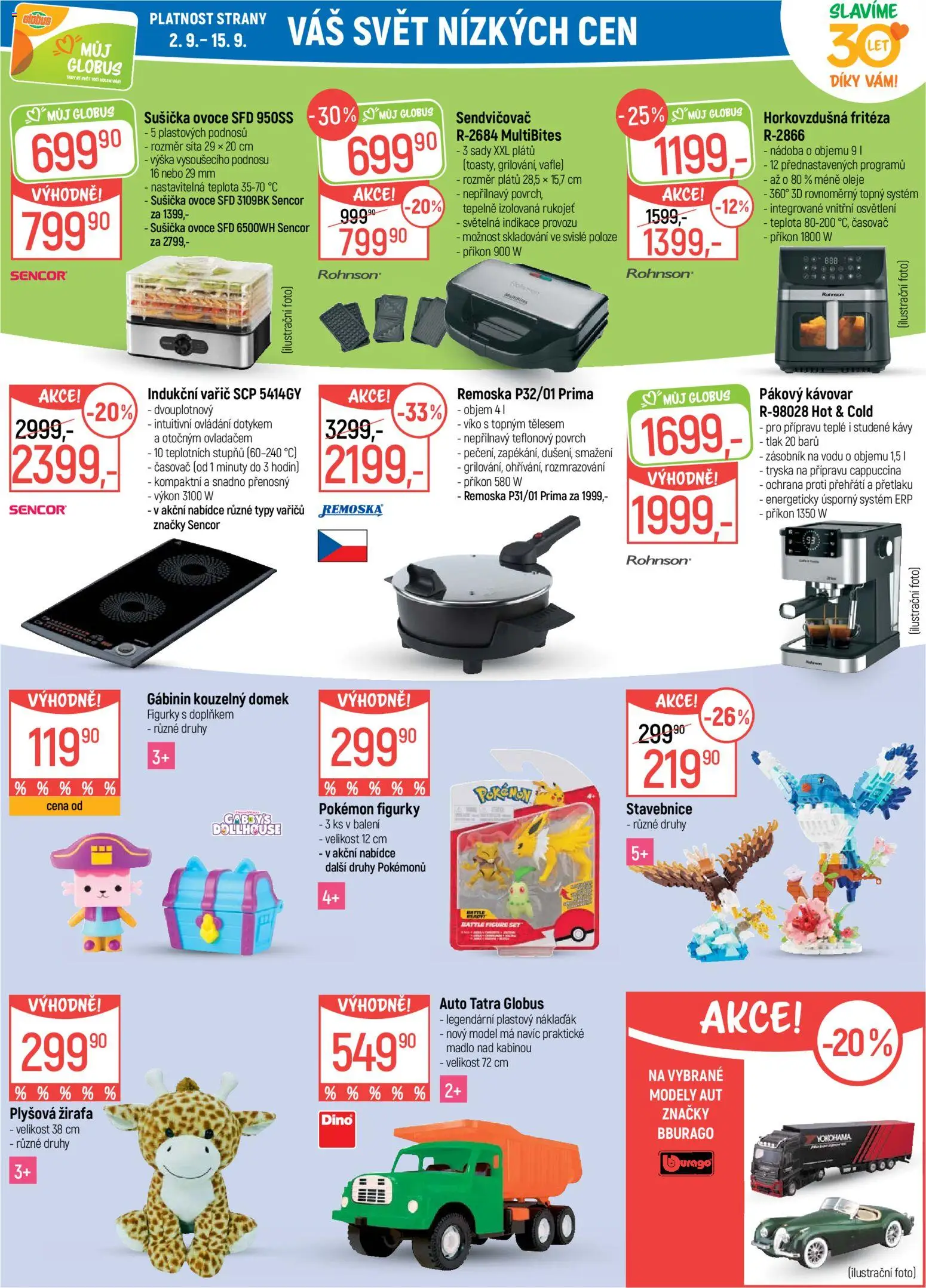 Globus leták od 02.09.2026 | Strana: 36 | Produkty: Zásobník, Madlo, Časovač, Horkovzdušná fritéza