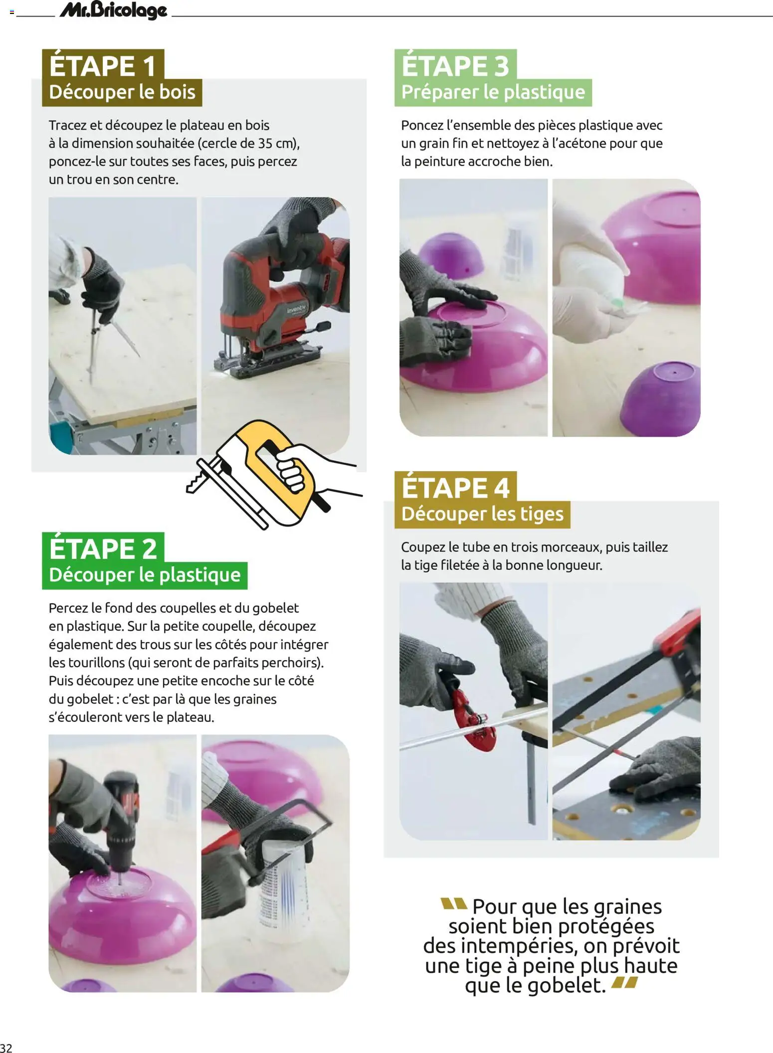 {H1} | Page: 32 | Produits: Peinture, Plateau, Graines