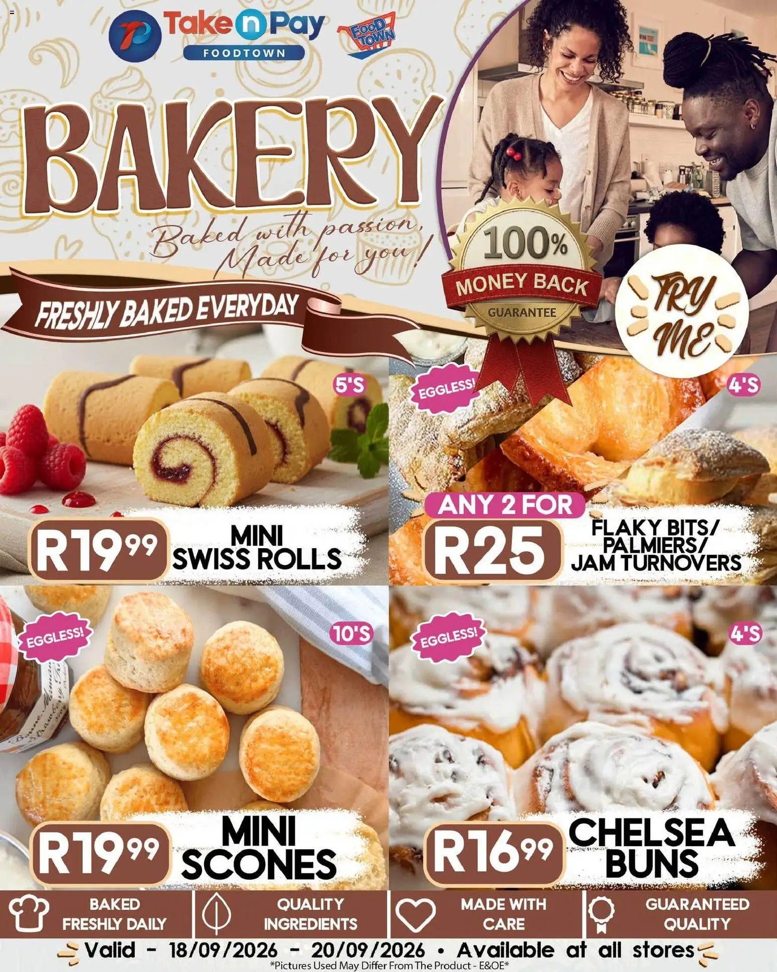 New Take n Pay catalogue – valid from 18/09/2026 | Page: 7 | Products: Jam, Bakery, Ingredients, Buns