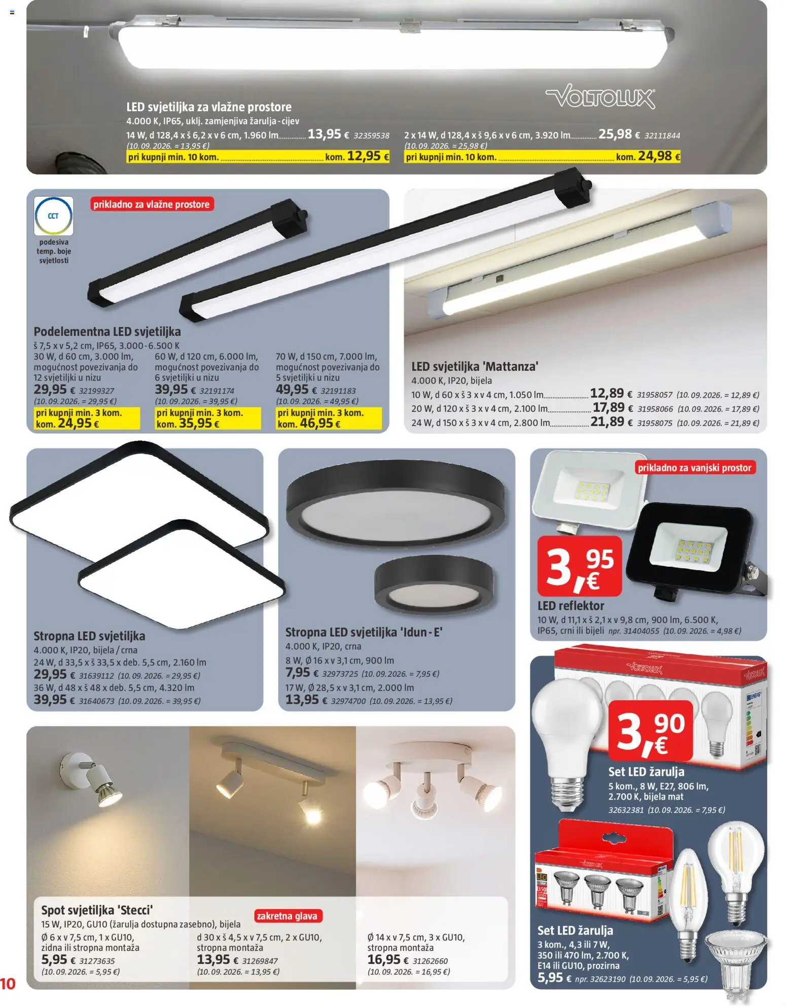 Bauhaus katalog | vrijedi od 30.09.2026 | Stranica: 10 | Proizvodi: Svjetiljka, Reflektor, Led, Led svjetiljka
