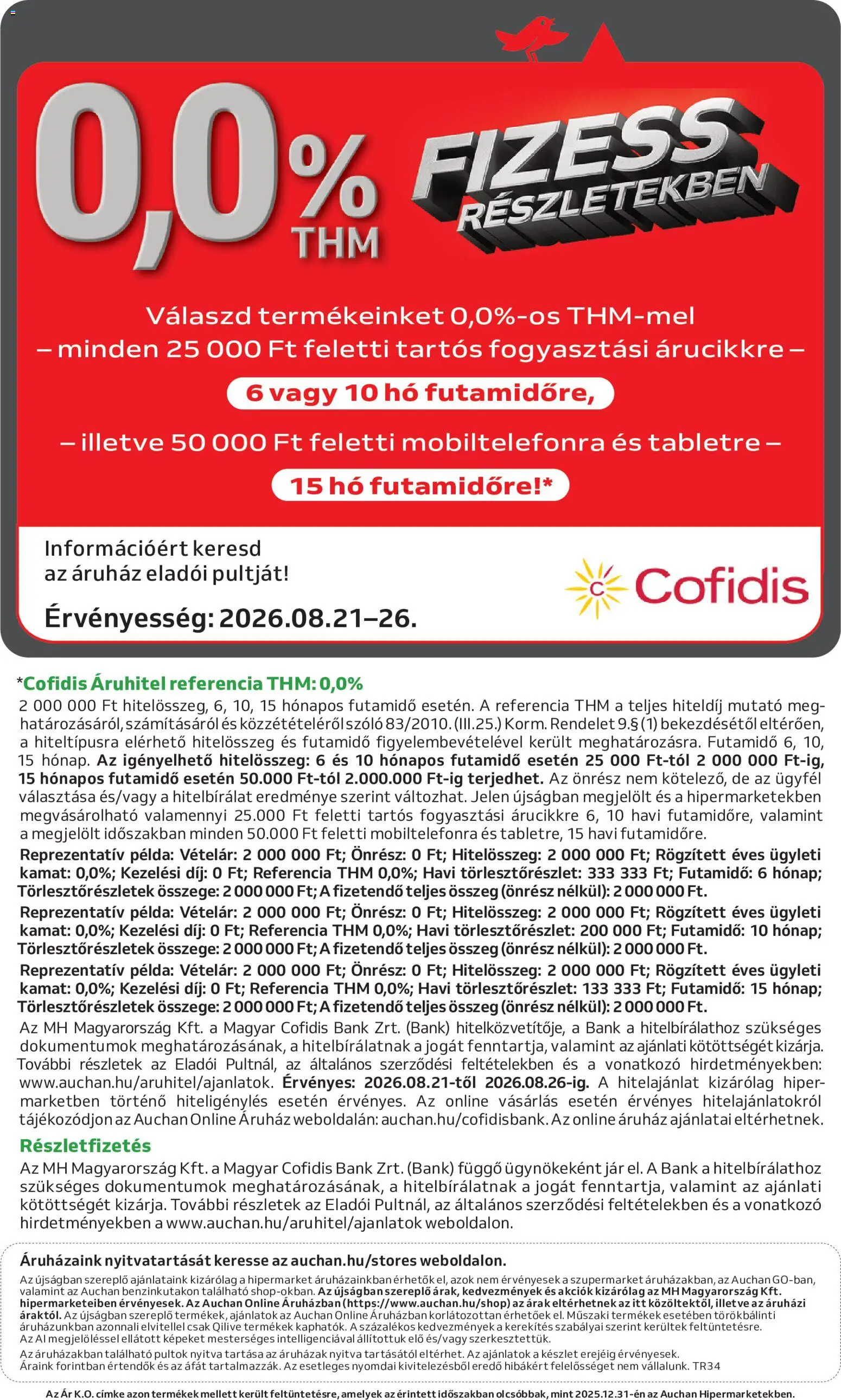 Auchan akciós ujság - amely érvényes a következő dátumtól: 2026.08.21. | Oldal: 38