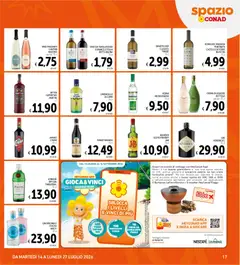 Anteprima del volantino Spazio Conad volantino valido a partire dal 14/07/2026 | Pagina: 17 | Prodotti: Crema, Vodka, Whisky, Limoncello