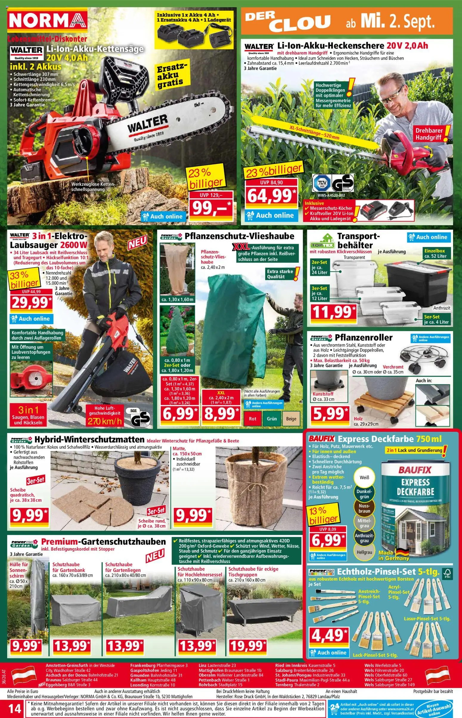 Norma Flugblatt gültig ab 31.08.2026 | Seite: 14 | Produkte: Hülle, Tasche